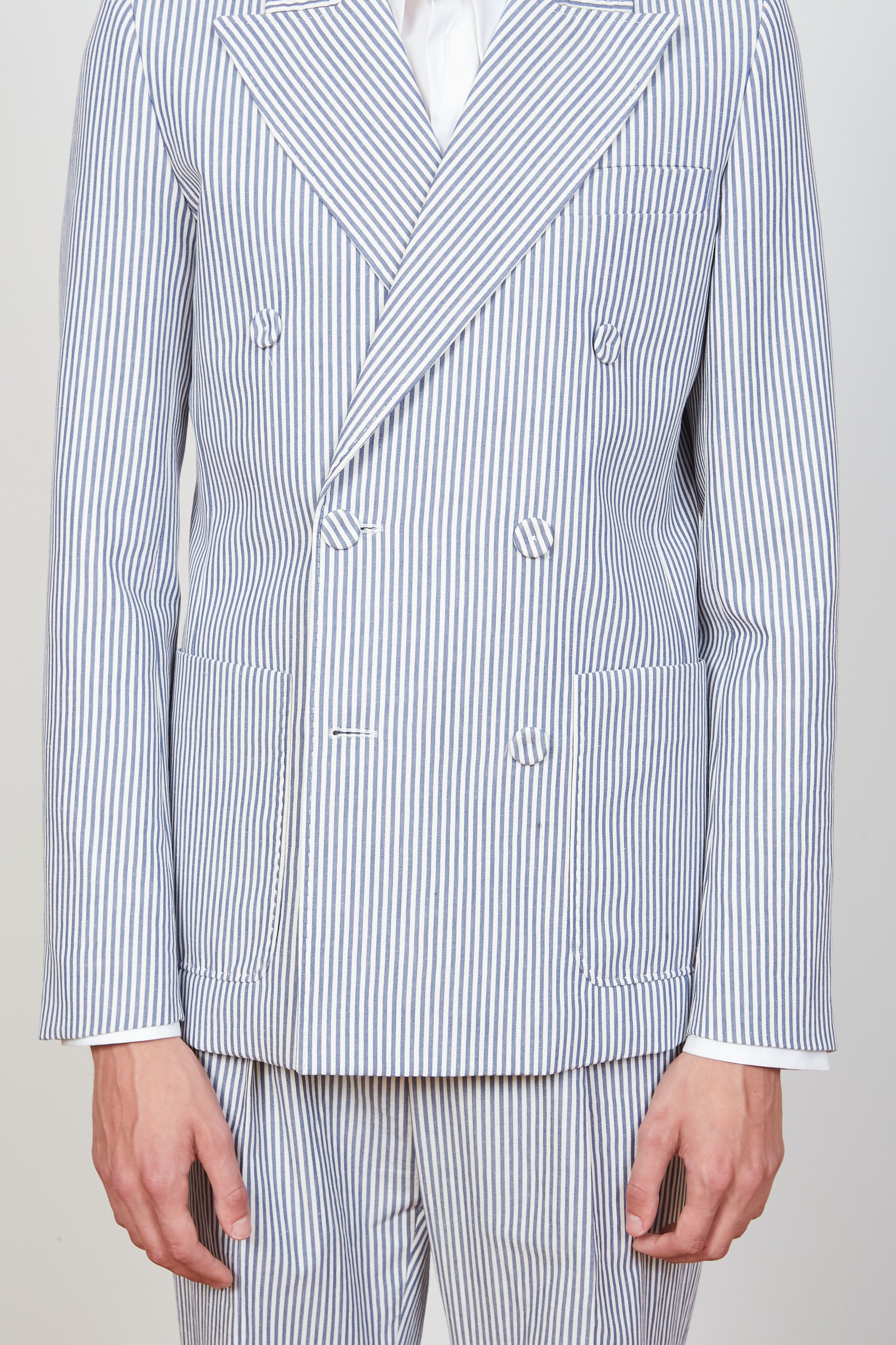 Veste de tailleur rayée en toile de coton sold by Paul & Joe product image thumbnail 3