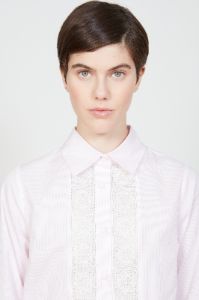 Chemise coupe droite en popeline de coton rayé sold by Paul & Joe
