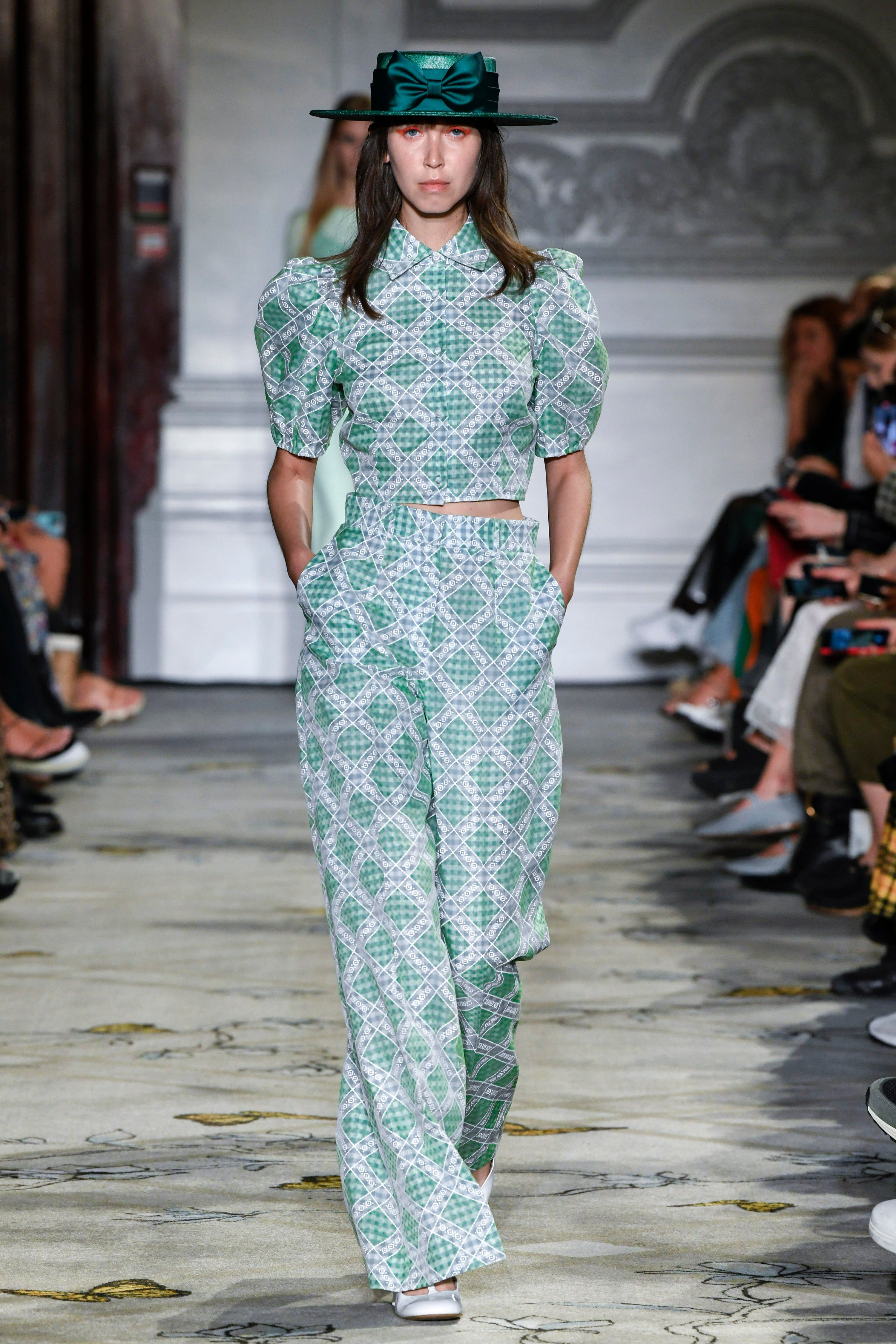 Pantalon en organza de soie sur fond de vichy sold by Paul & Joe product image thumbnail 2