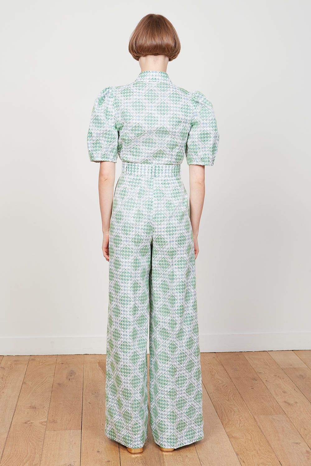 Pantalon en organza de soie sur fond de vichy sold by Paul & Joe product image thumbnail 4