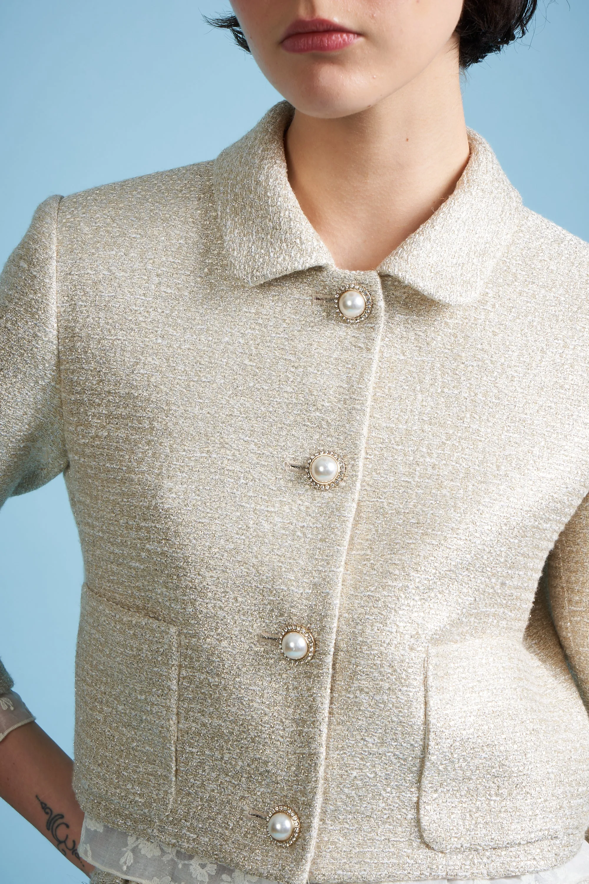 Veste courte et ajustée en tweed lurex sold by Paul & Joe product image thumbnail 2