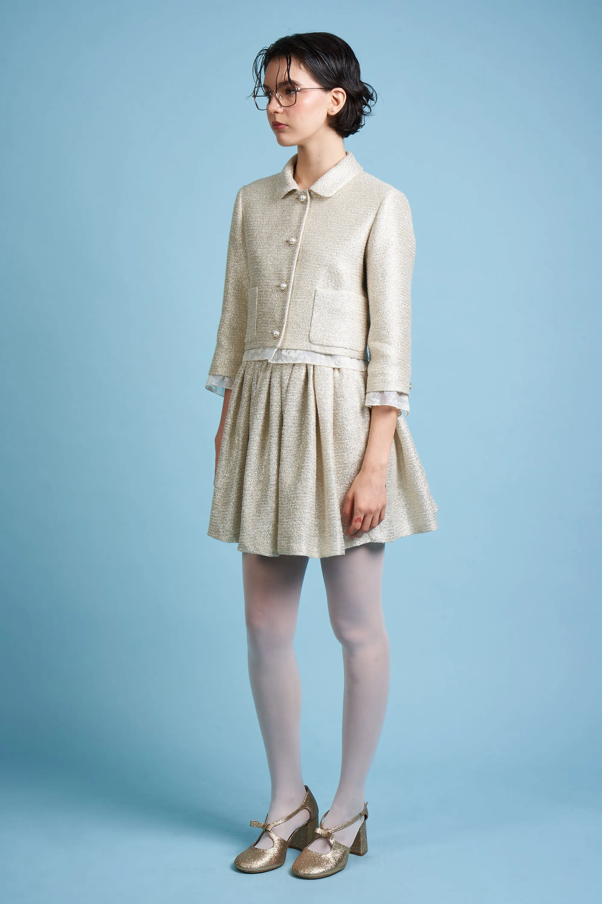 Veste courte et ajustée en tweed lurex sold by Paul & Joe product image thumbnail 4