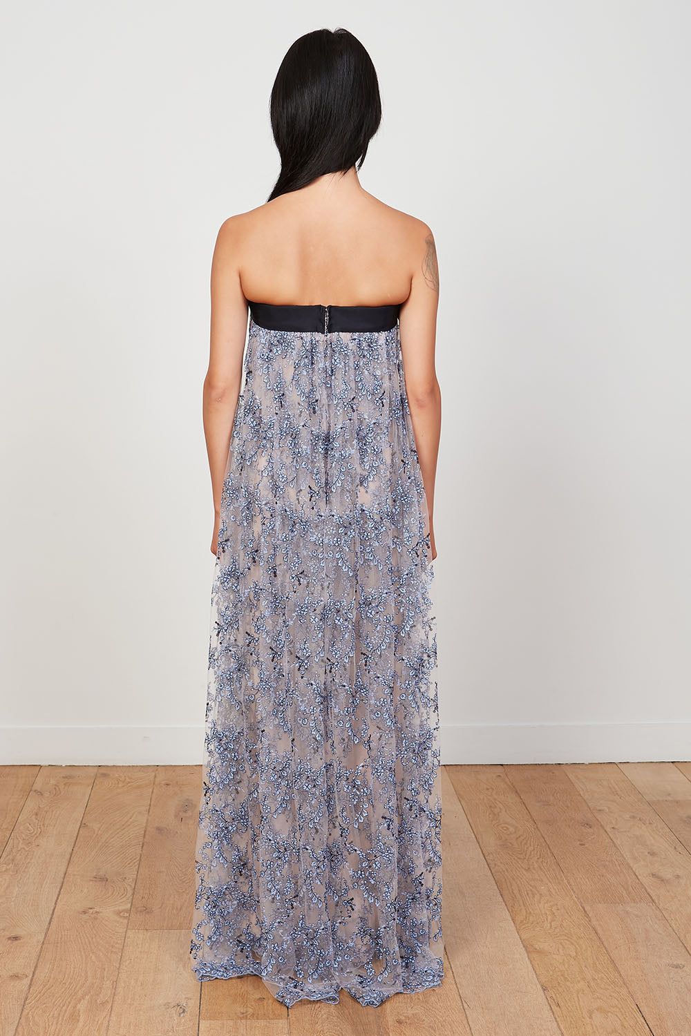 Robe longue bustier en tulle brodée sold by Paul & Joe product image thumbnail 5