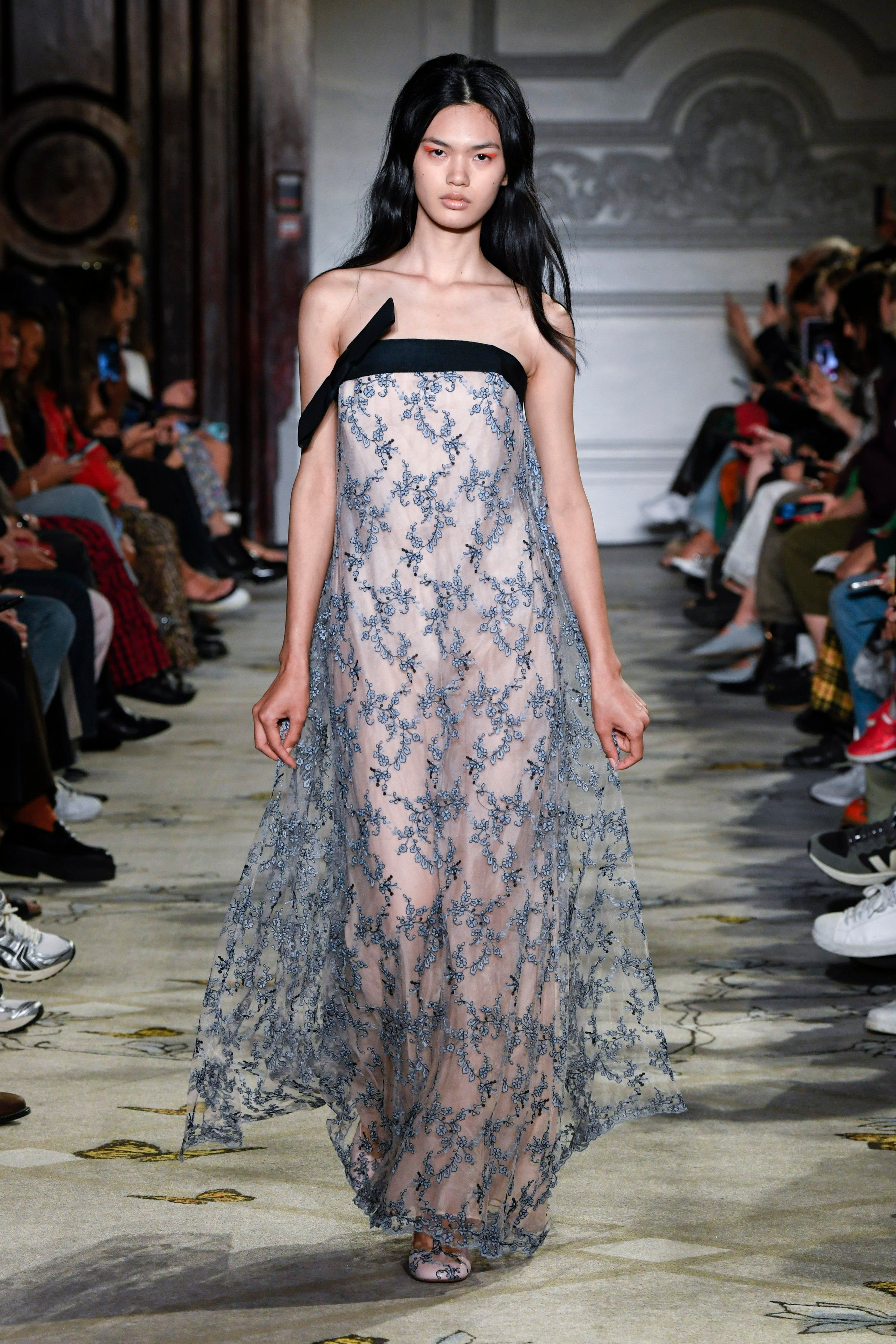 Robe longue bustier en tulle brodée sold by Paul & Joe product image thumbnail 2