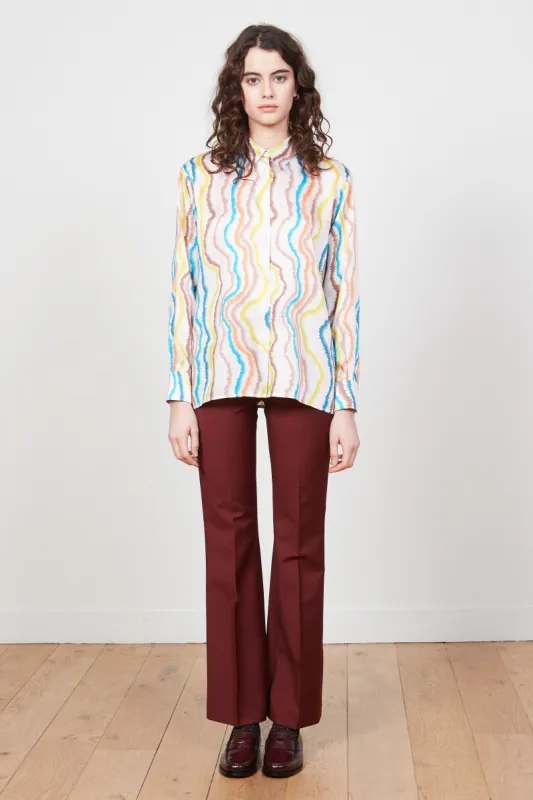 Chemise manches longues multicolore à motif sold by Paul & Joe