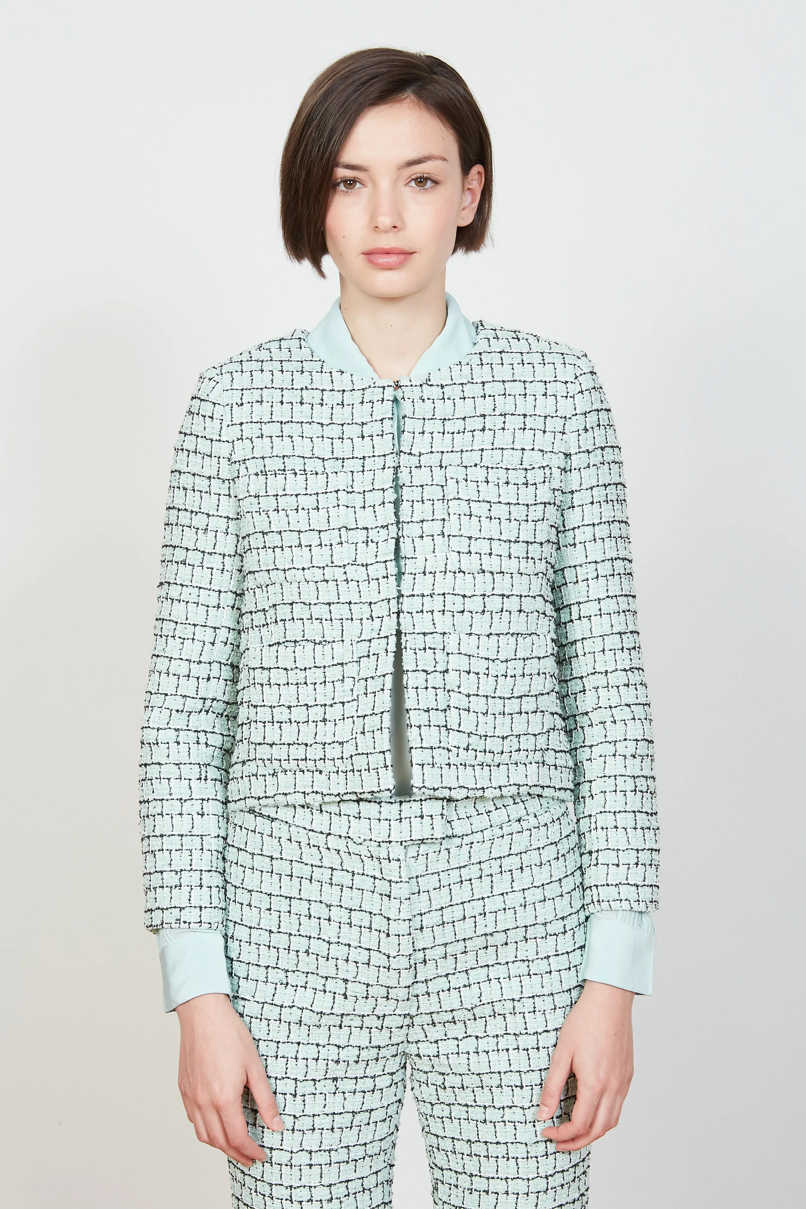 Veste courte en tweed à la coupe droite sold by Paul & Joe product image thumbnail 3