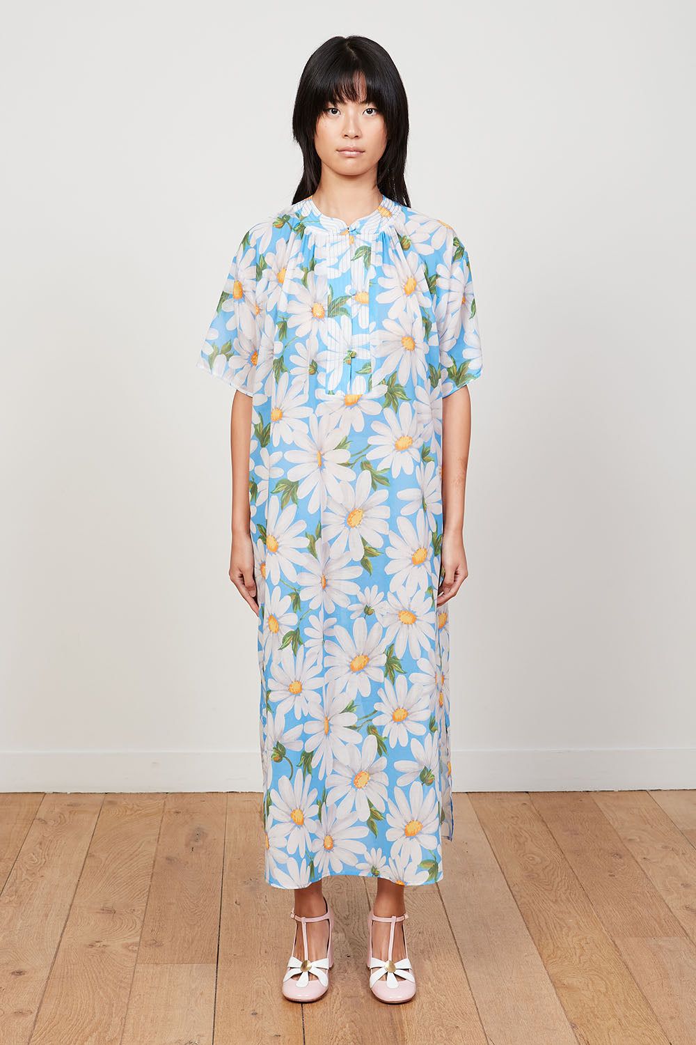 Caftan en percal de coton imprimé floral sold by Paul & Joe