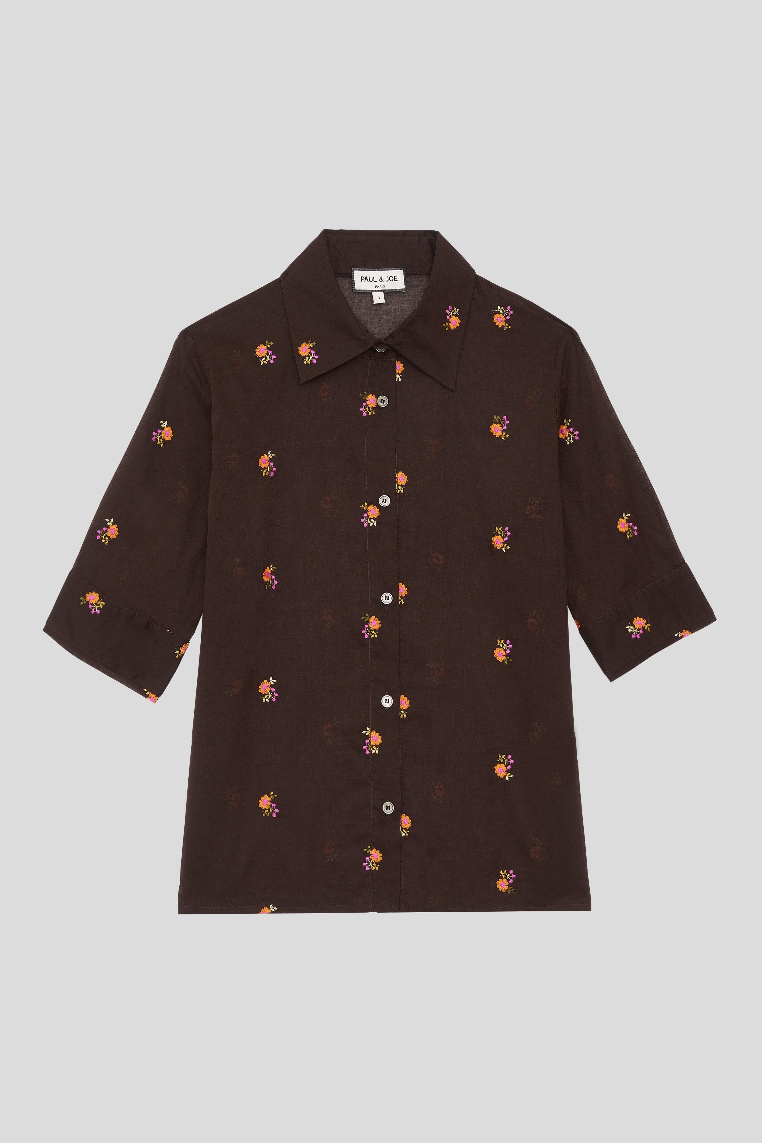 Chemise coupe droite brodée en coton sold by Paul & Joe product image thumbnail 4