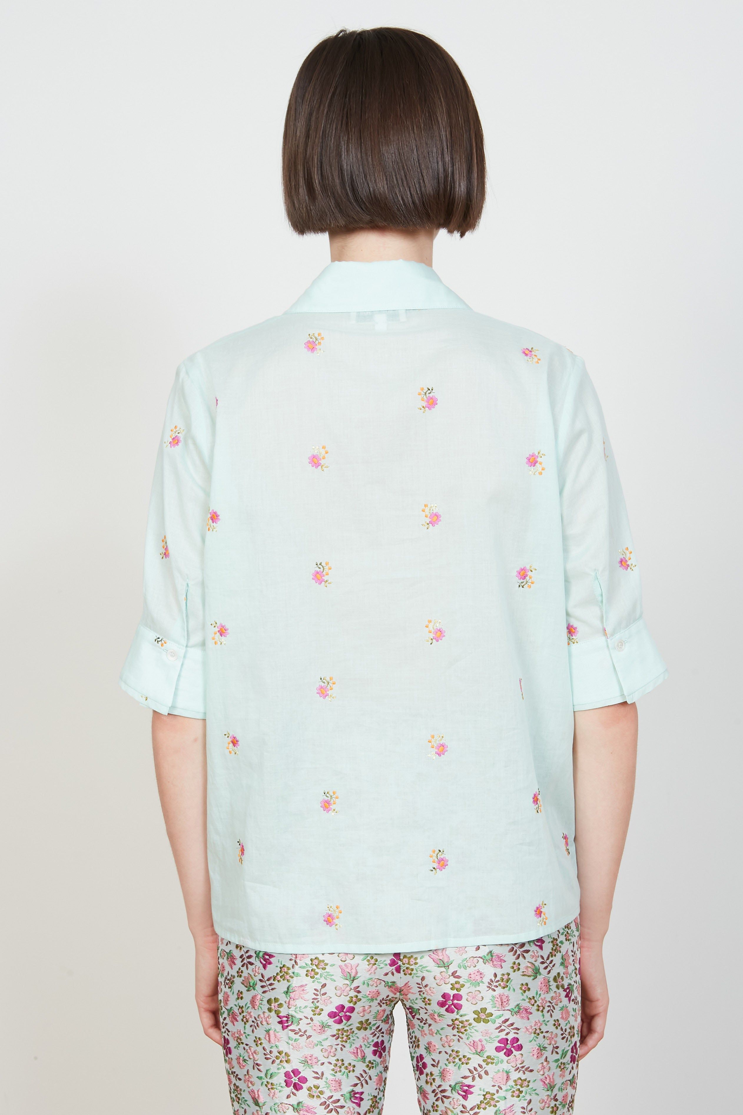 Chemise coupe droite brodée en coton sold by Paul & Joe product image thumbnail 3