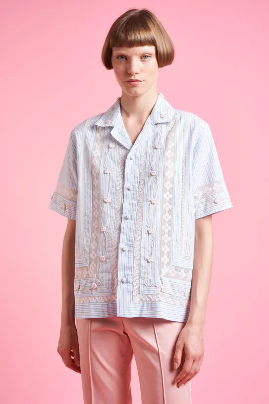 Chemise brodée avec insert de dentelle sold by Paul & Joe