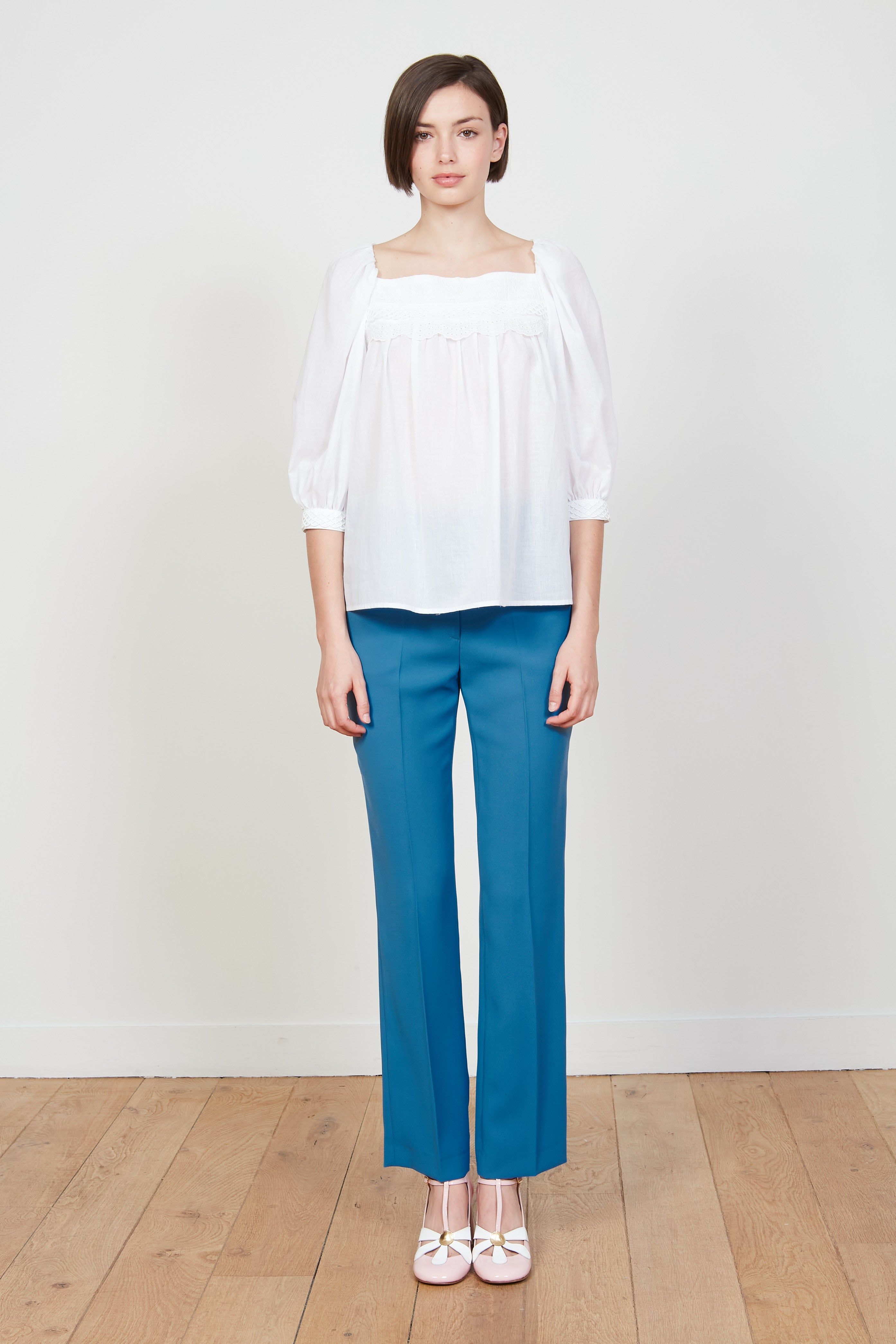 Blouse en voile de coton évasée sold by Paul & Joe product image thumbnail 4