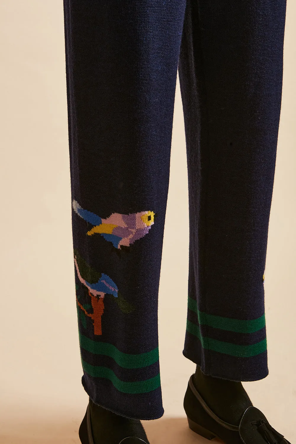 Jogging en laine mérinos aux dessins d'oiseaux sold by Paul & Joe product image thumbnail 2