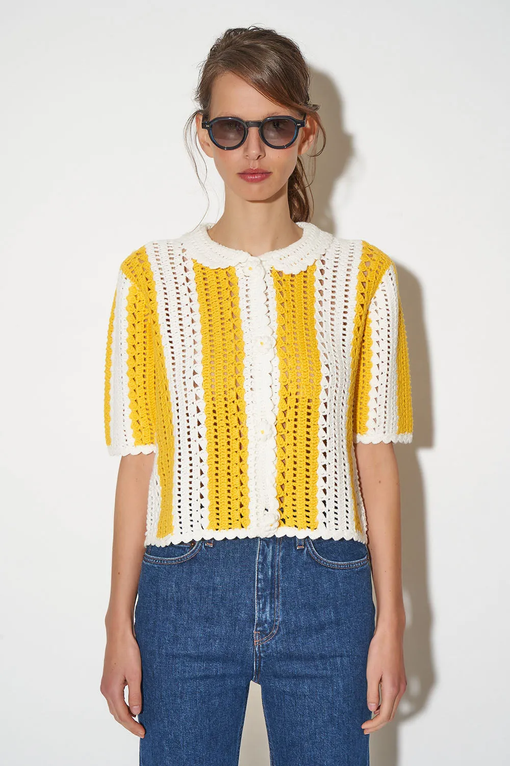 Cardigan court coupe droite en maille sold by Paul & Joe product image thumbnail 2