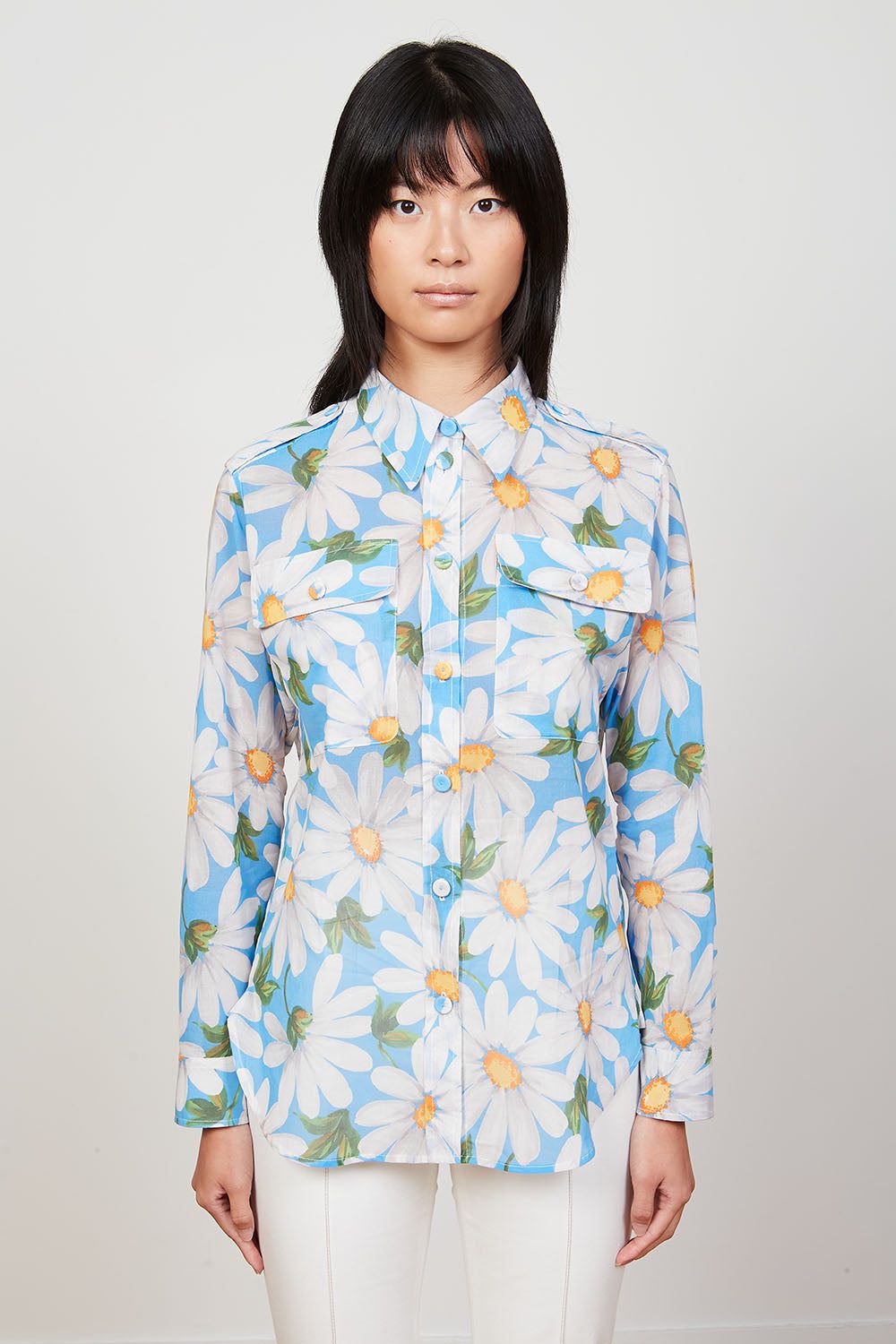 Chemise en percale de coton à l'imprimé floral sold by Paul & Joe