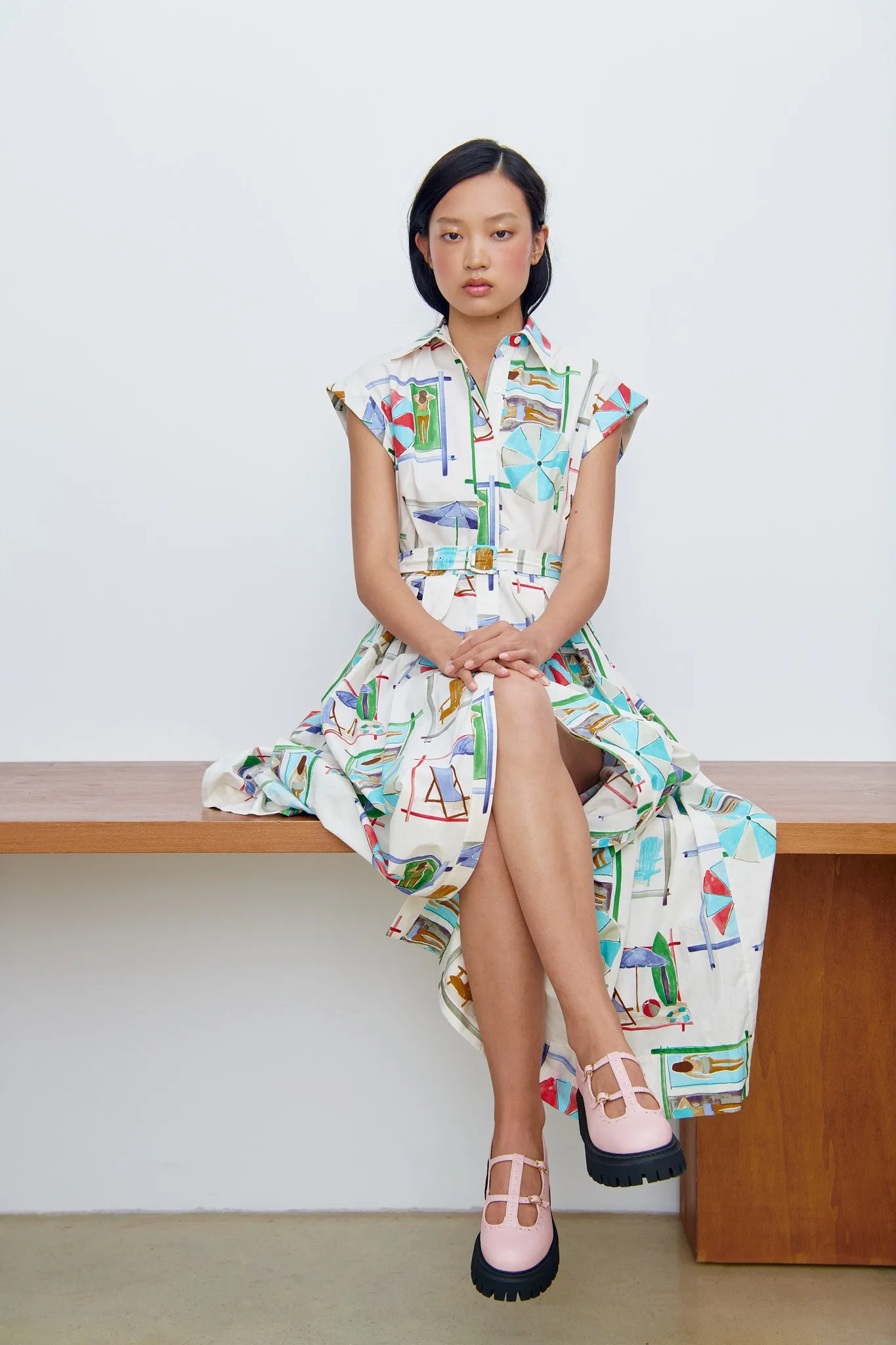 Robe chemisier midi à manchon sold by Paul & Joe product image thumbnail 2