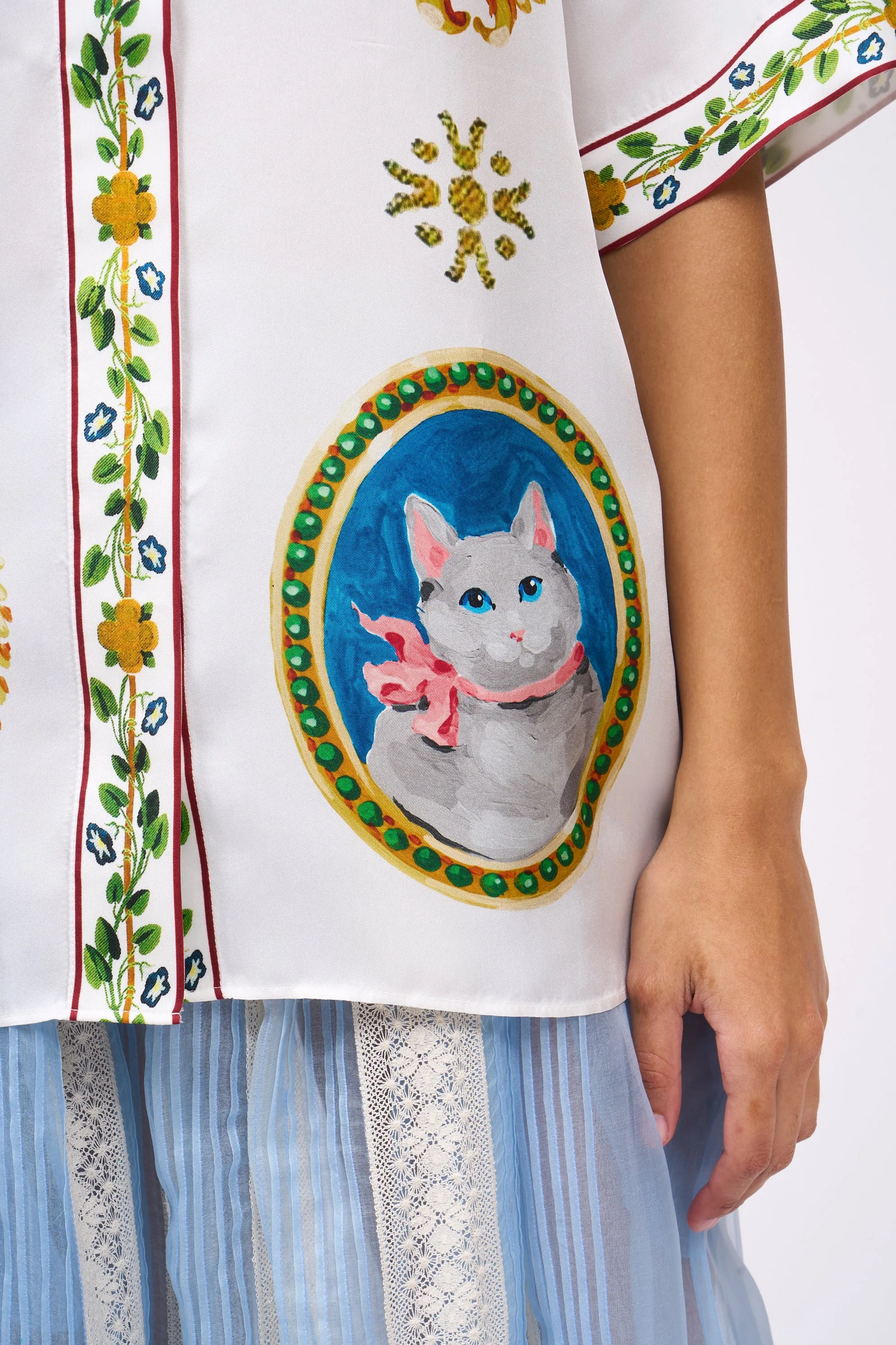 Chemise en twill de soie imprimé exclusif sold by Paul & Joe product image thumbnail 3