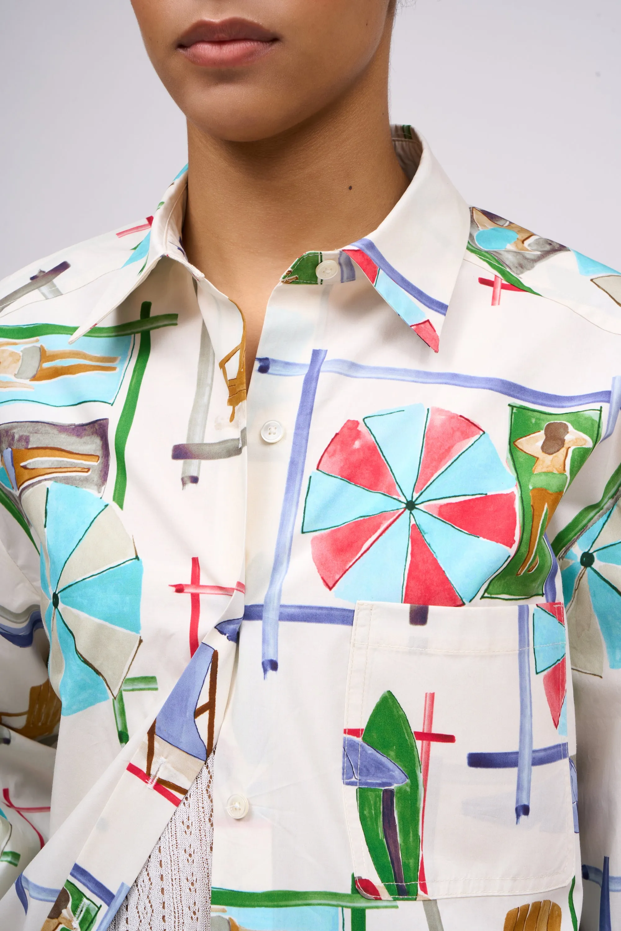 Chemise coupe ample et oversize imprimée sold by Paul & Joe product image thumbnail 3