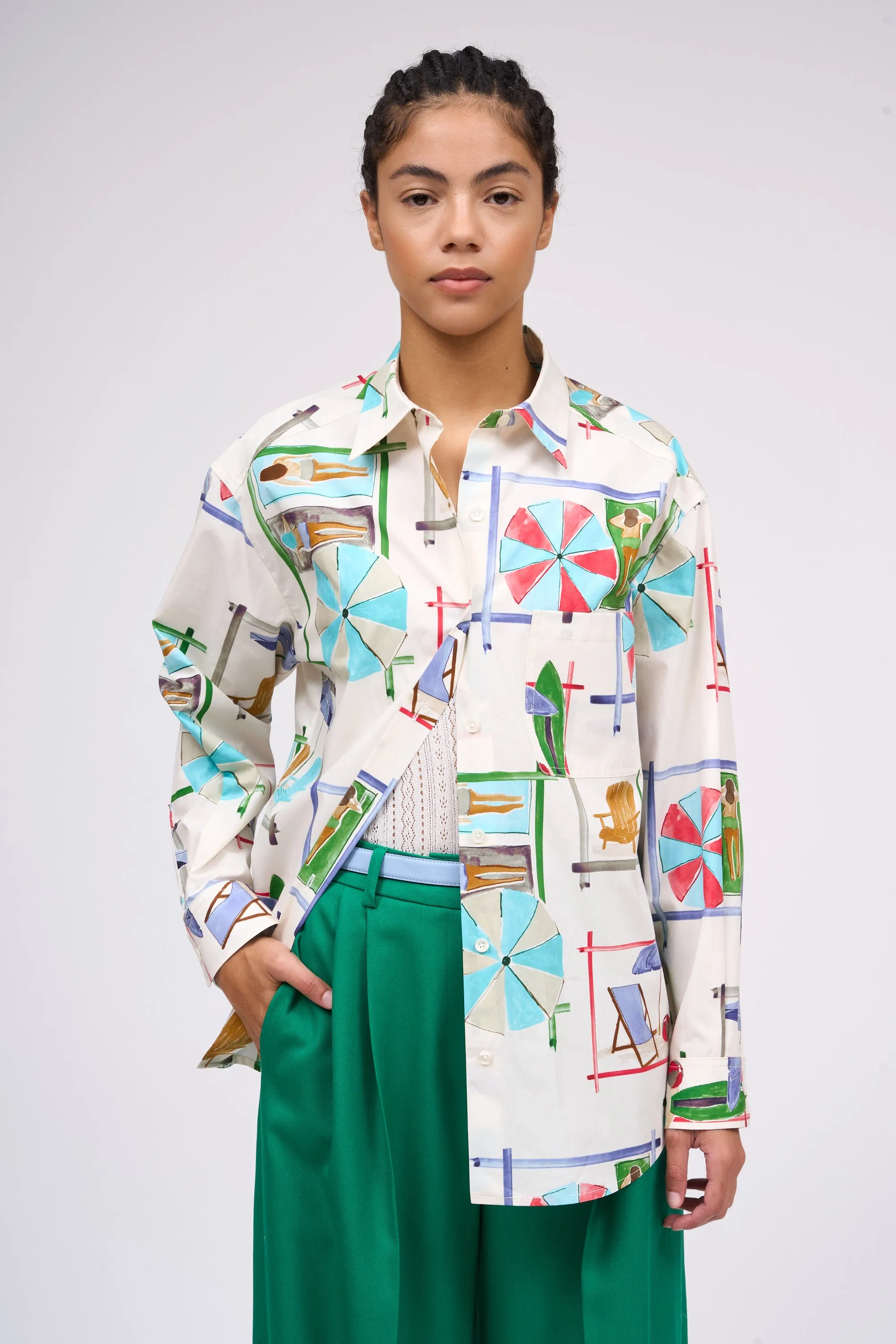 Chemise coupe ample et oversize imprimée sold by Paul & Joe