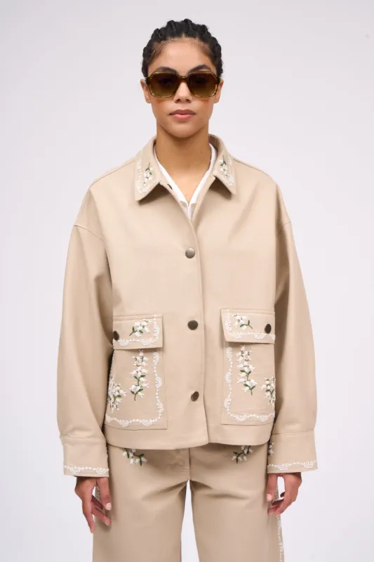 Veste coupe large brodée à la main sold by Paul & Joe