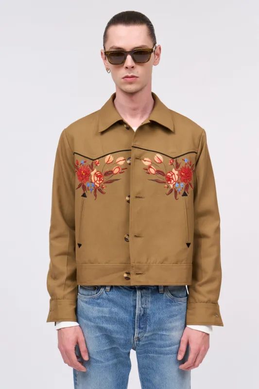 Blouson avec imprimé peint à la main et broderies sold by Paul & Joe