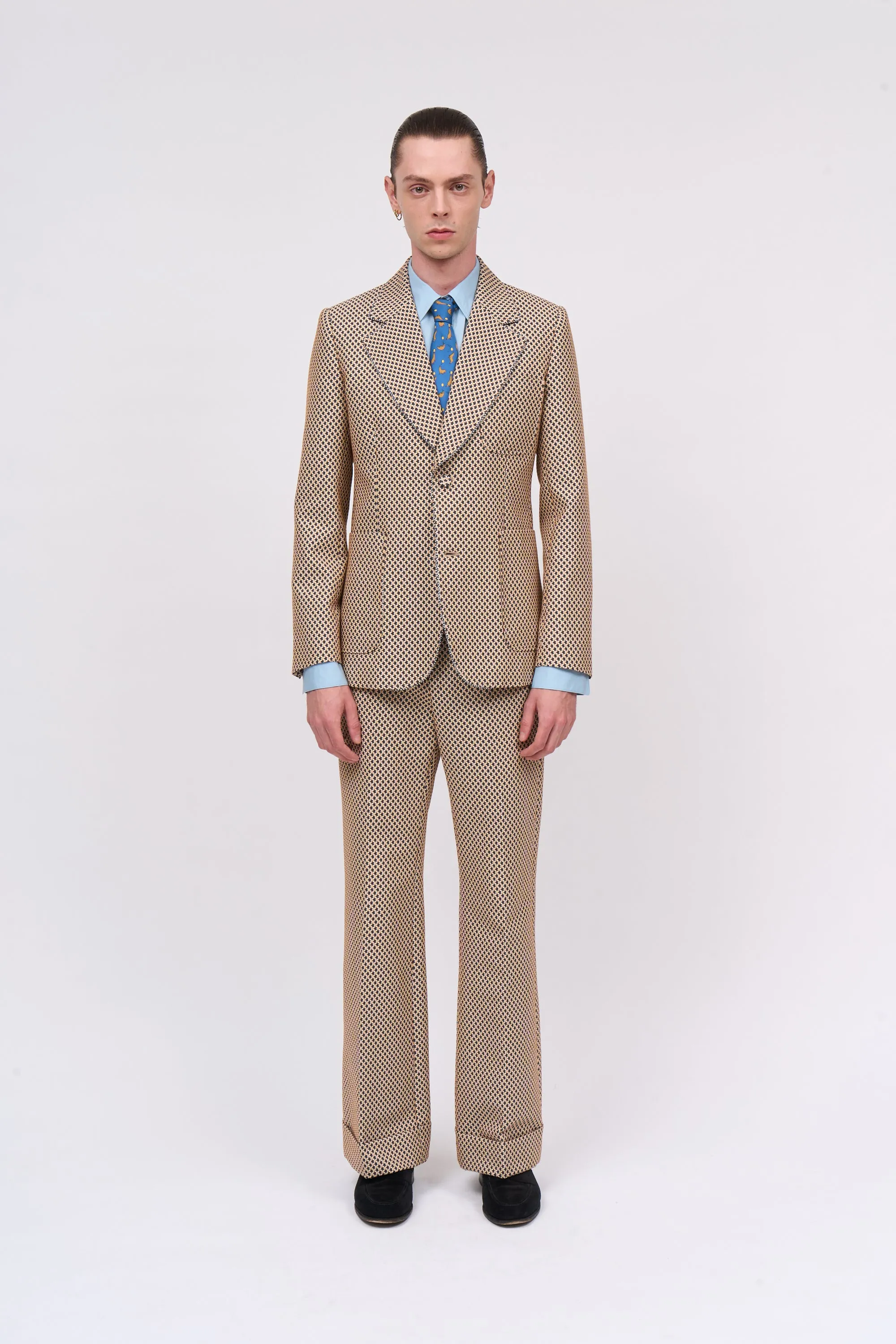 Pantalon à revers en jacquard floral sold by Paul & Joe