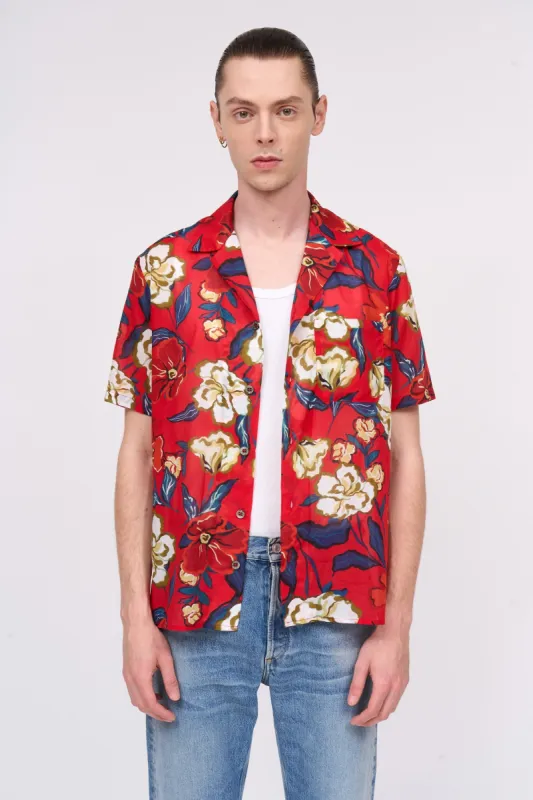 Chemise à manches courtes en voile de coton imprimé all over sold by Paul & Joe