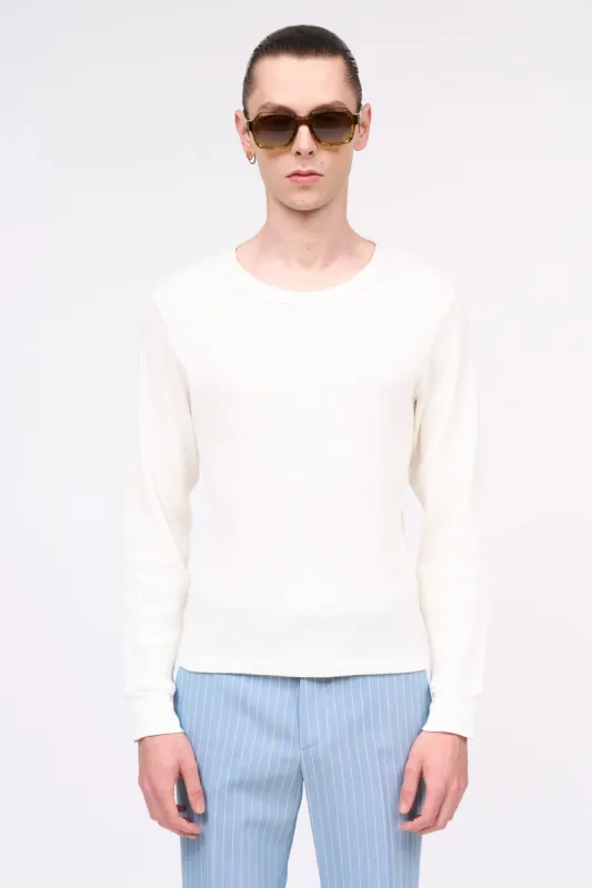 Tee-Shirt manches longues en piqué de coton sold by Paul & Joe