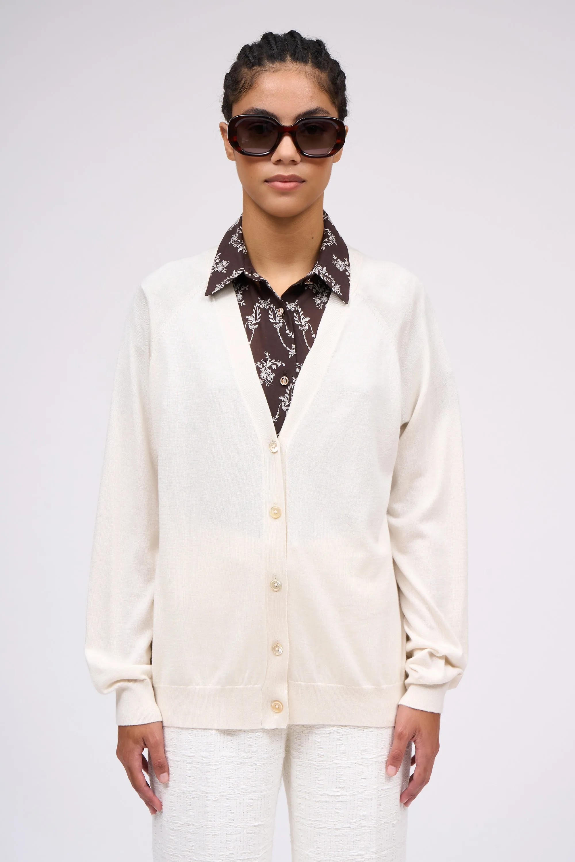 Cardigan en maille fine soie et cachemire sold by Paul & Joe