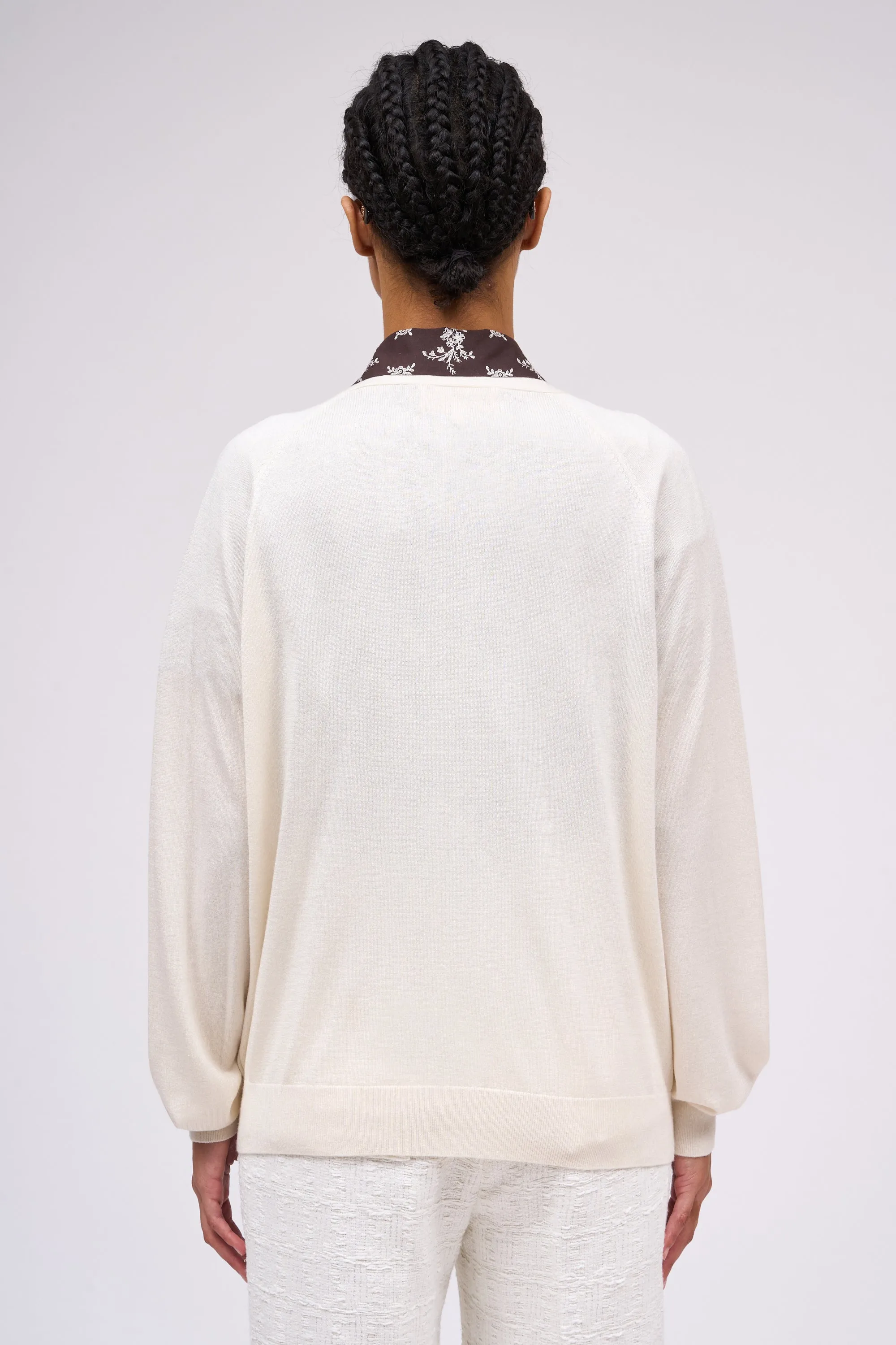 Cardigan en maille fine soie et cachemire sold by Paul & Joe product image thumbnail 4