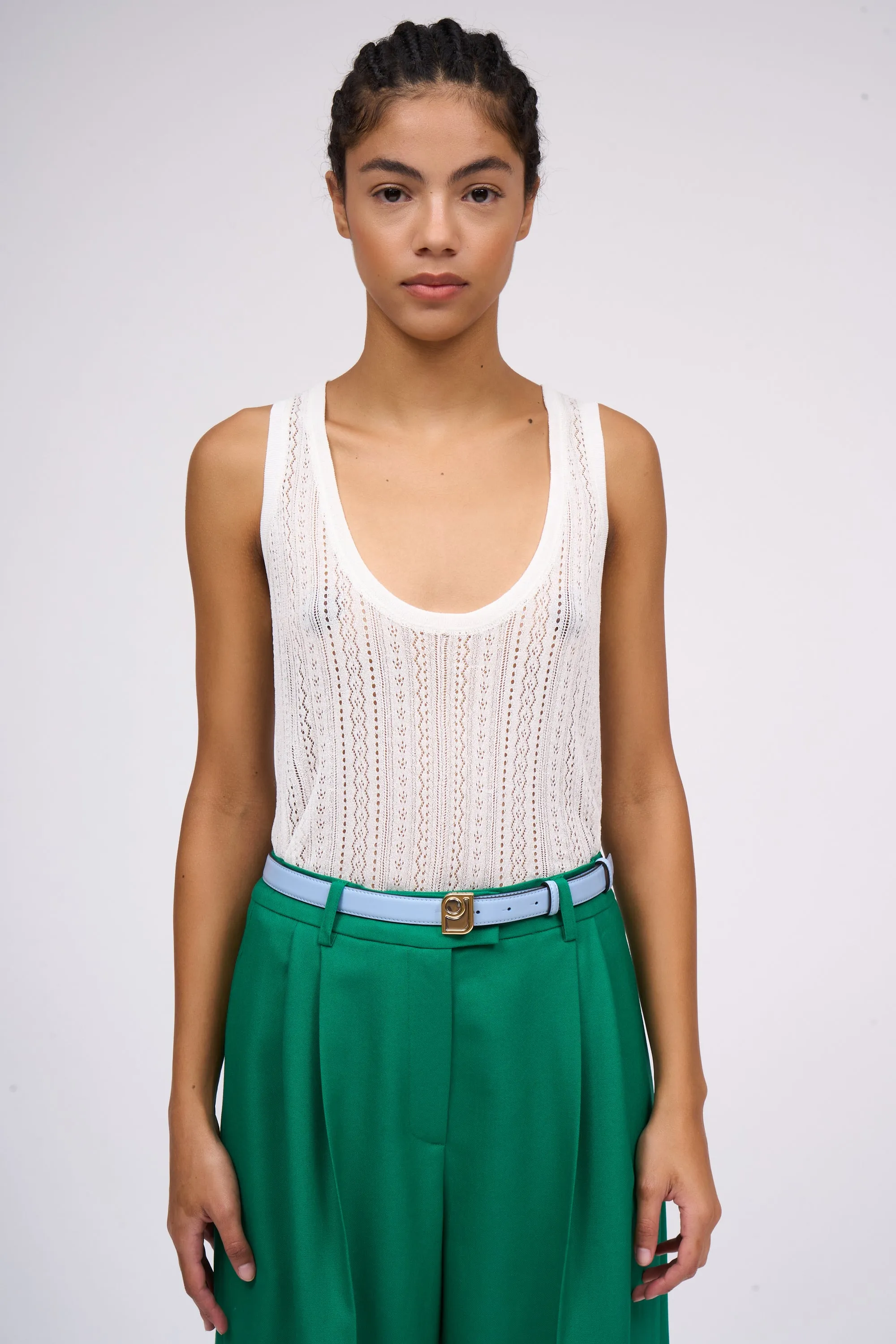 Débardeur à bretelles en fine maille sold by Paul & Joe