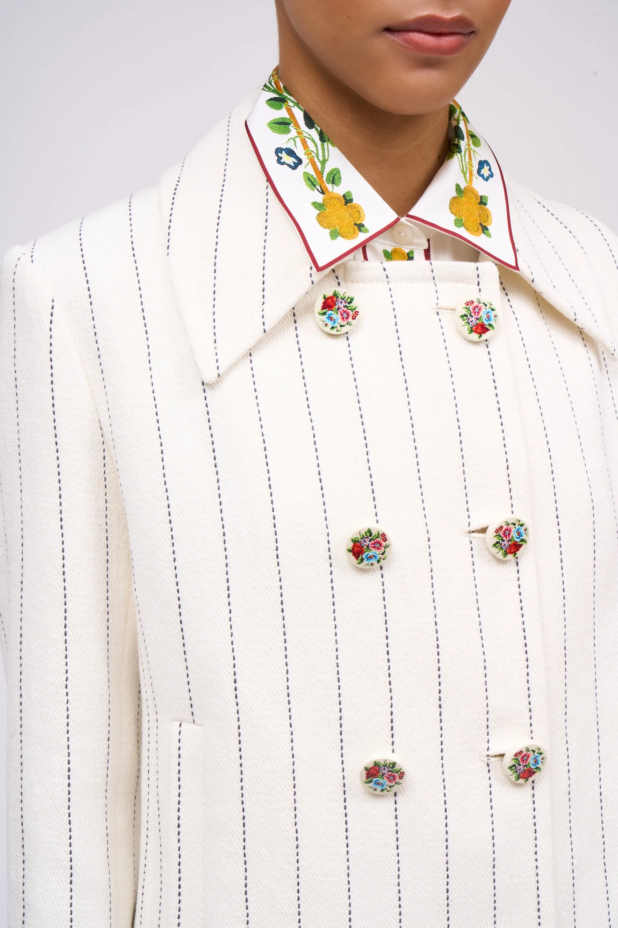 Veste en drill de coton et lin rayé sold by Paul & Joe product image thumbnail 2