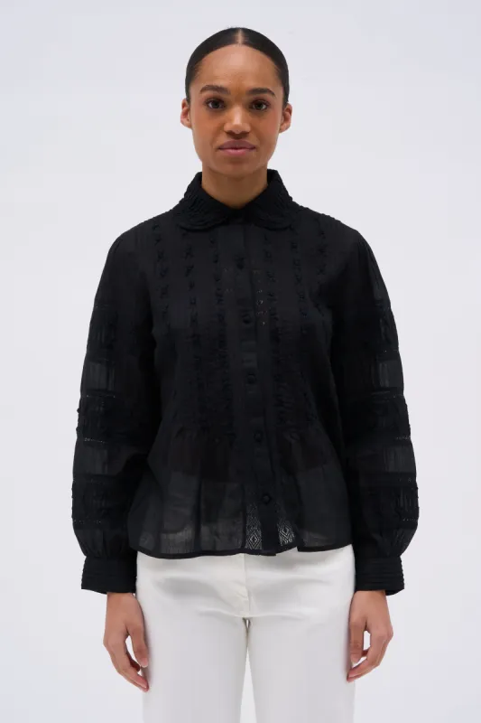 Blouse à manches longues en mousseline de coton sold by Paul & Joe