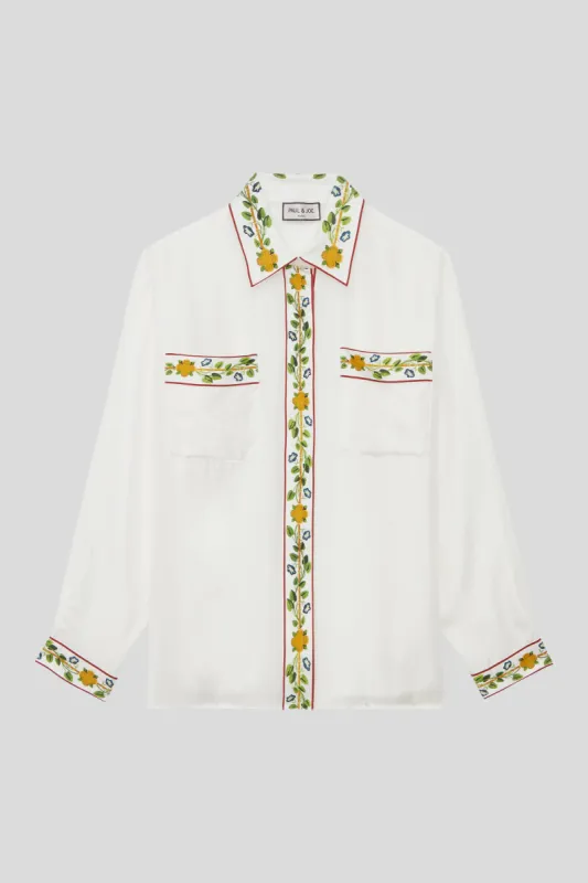 Chemise droite en twill de soie imprimé sold by Paul & Joe