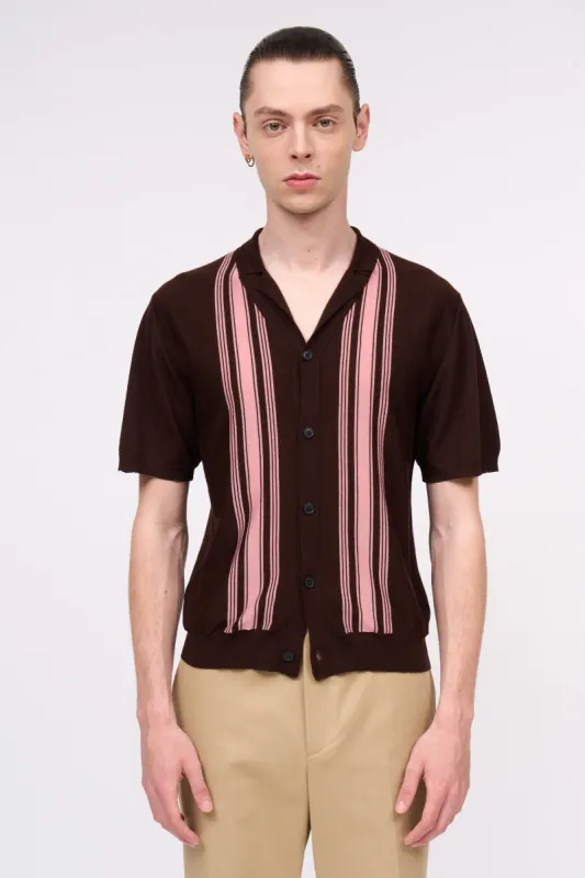 Chemise en maille fine à rayures verticales sold by Paul & Joe