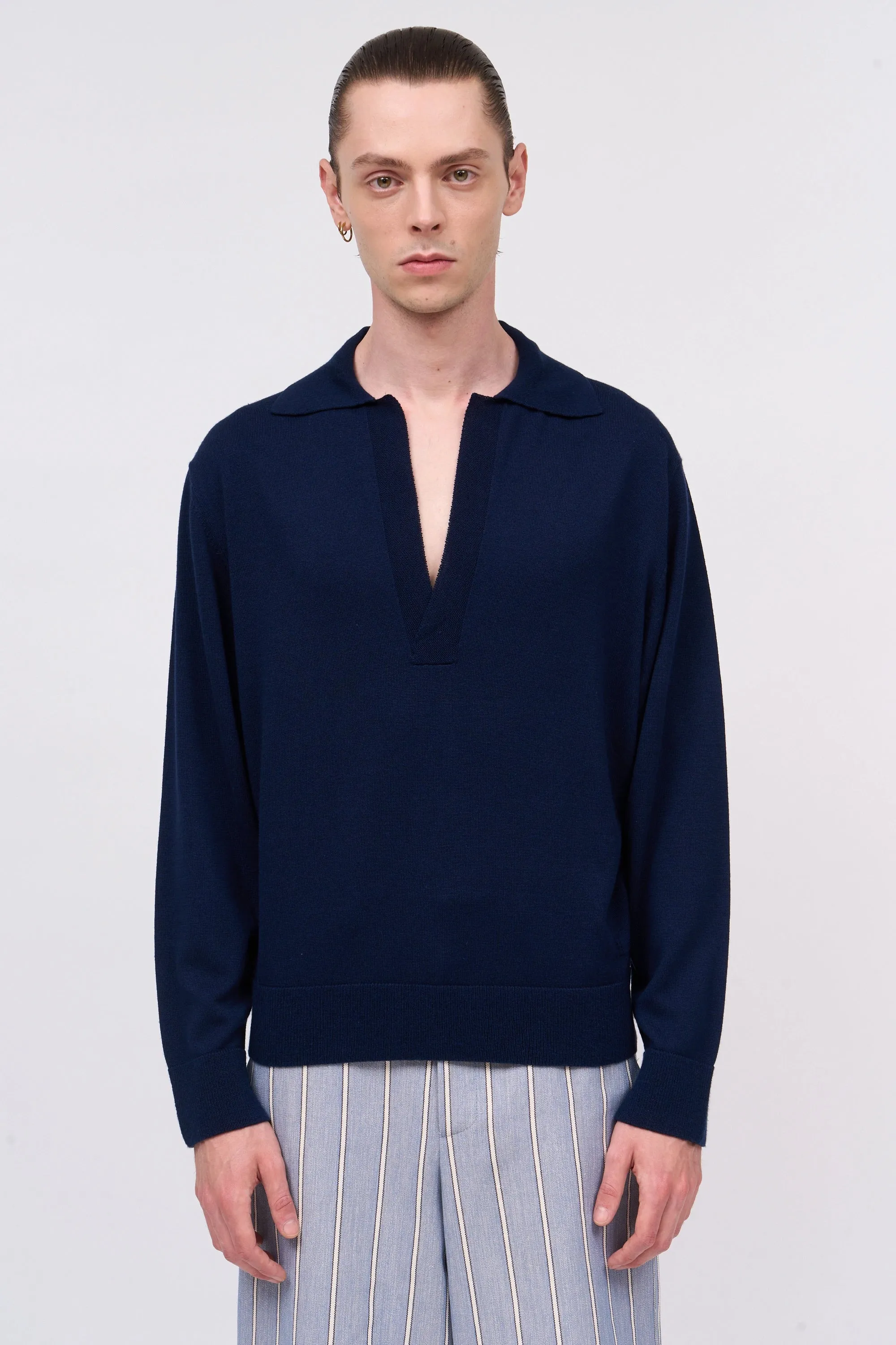 Pull vareuse à manches longues en cachemire et soie sold by Paul & Joe