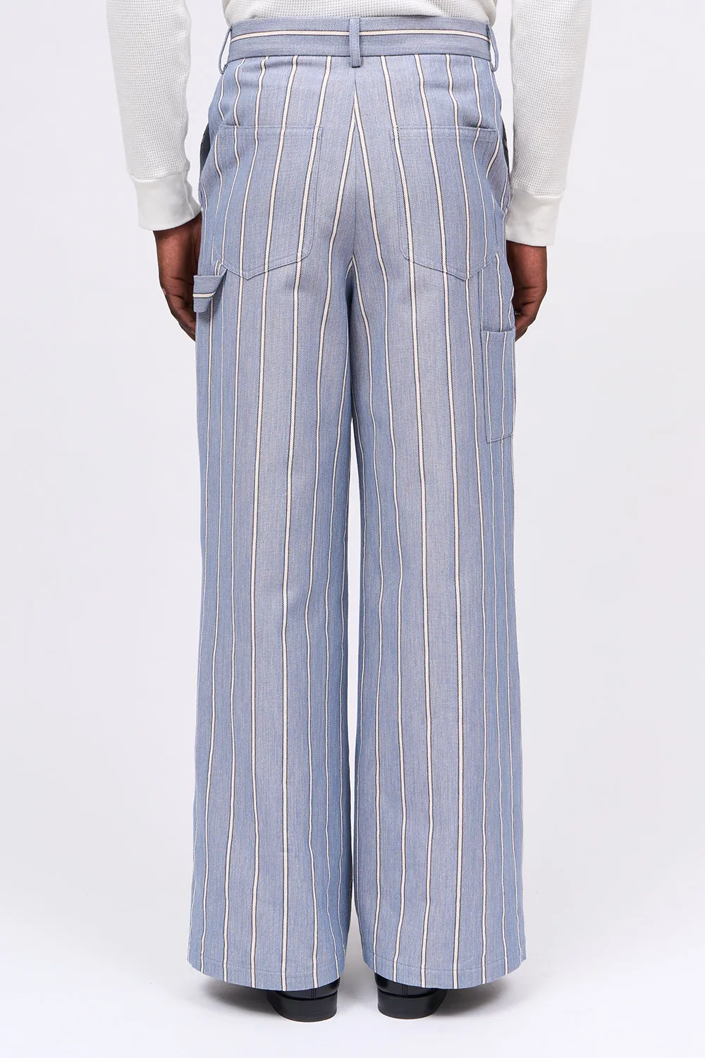 Pantalon coupe loose en toile denim rayé sold by Paul & Joe product image thumbnail 4