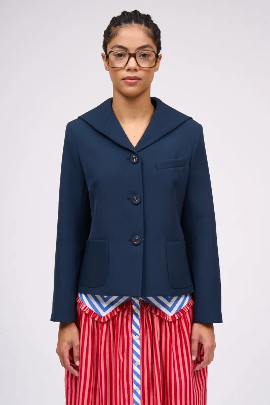 Veste en grain de poudre col marin sold by Paul & Joe
