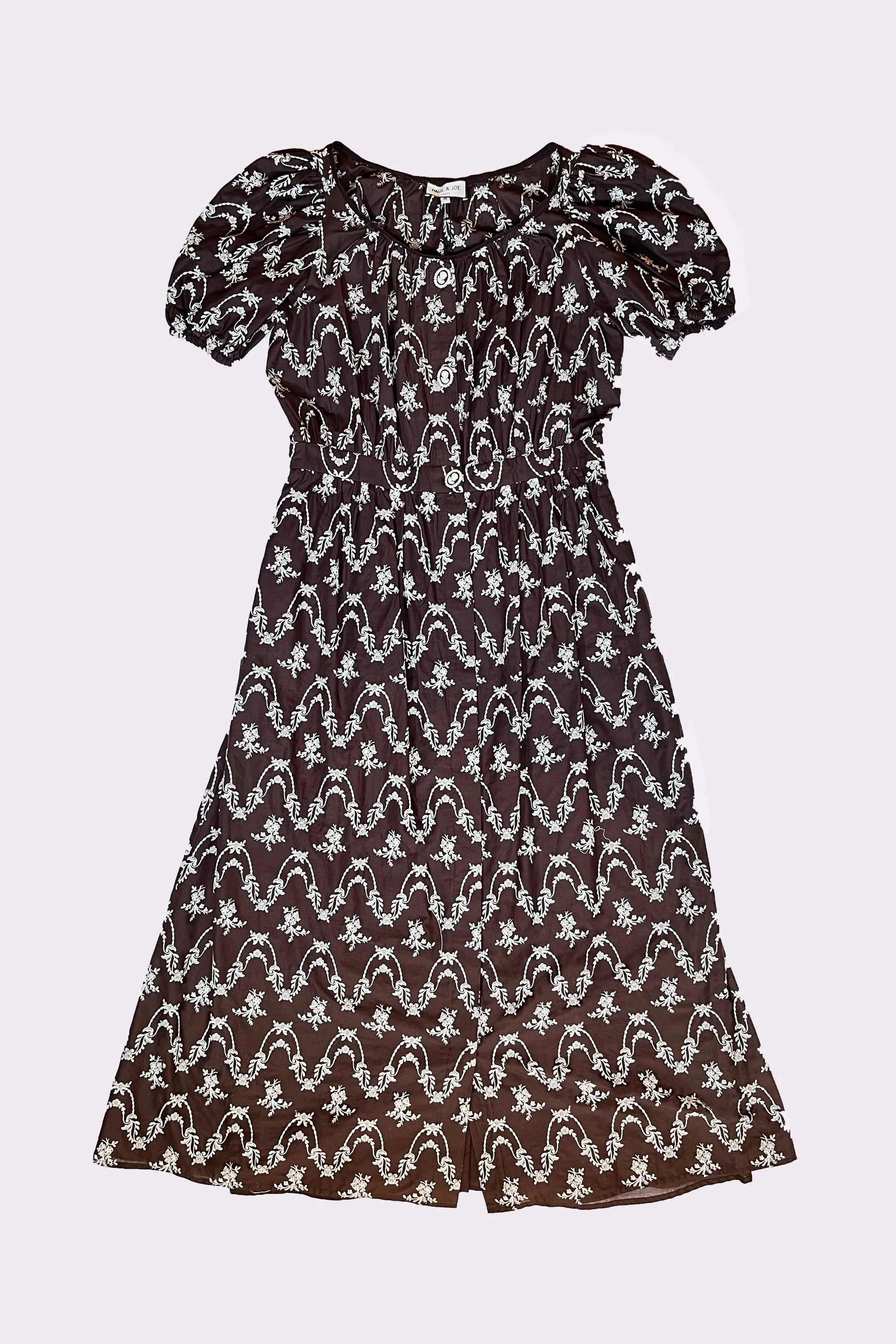 Robe longue chemisier en mousseline de coton brodée sold by Paul & Joe product image thumbnail 2