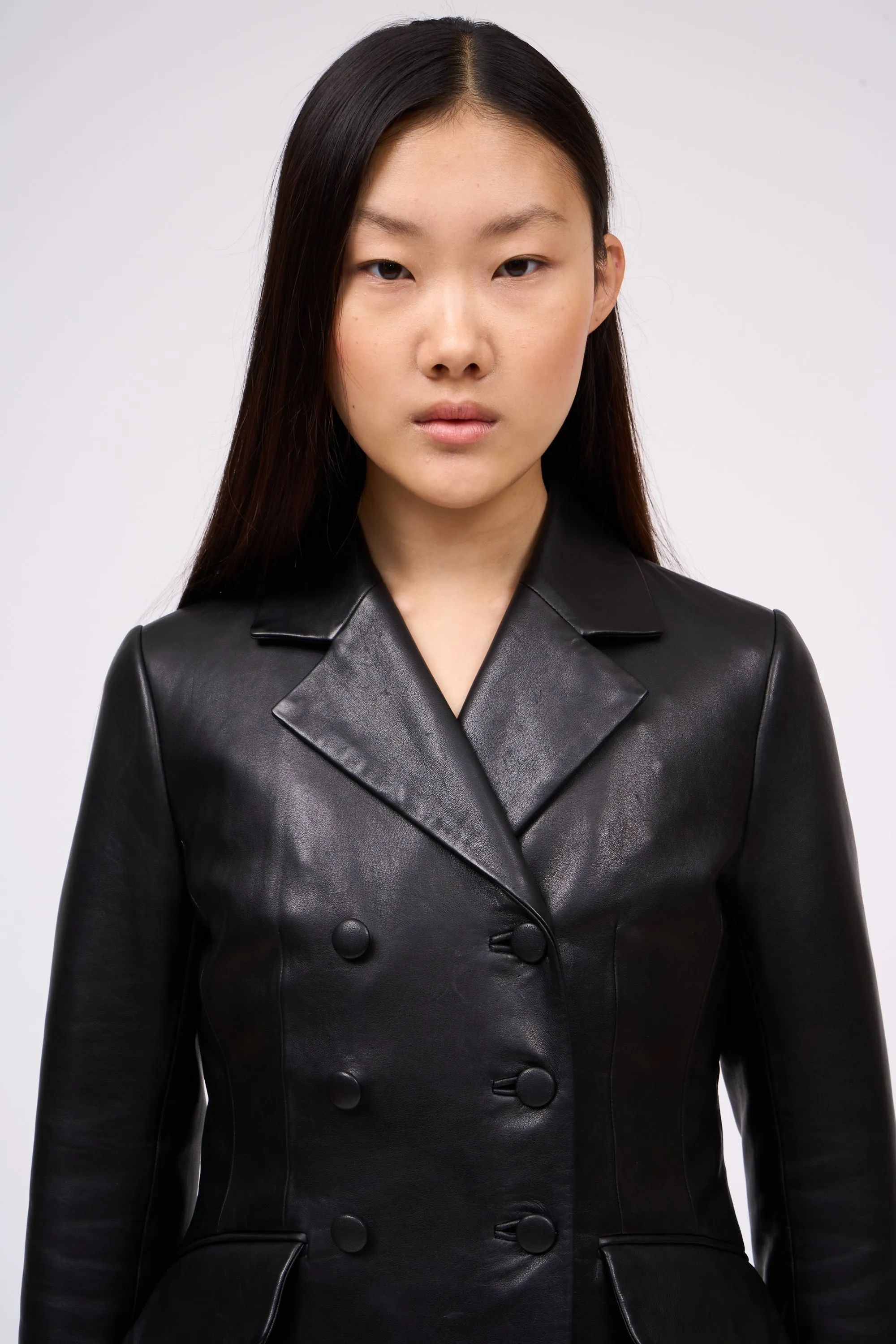 Veste cintrée en cuir d'agneau plongé sold by Paul & Joe product image thumbnail 2