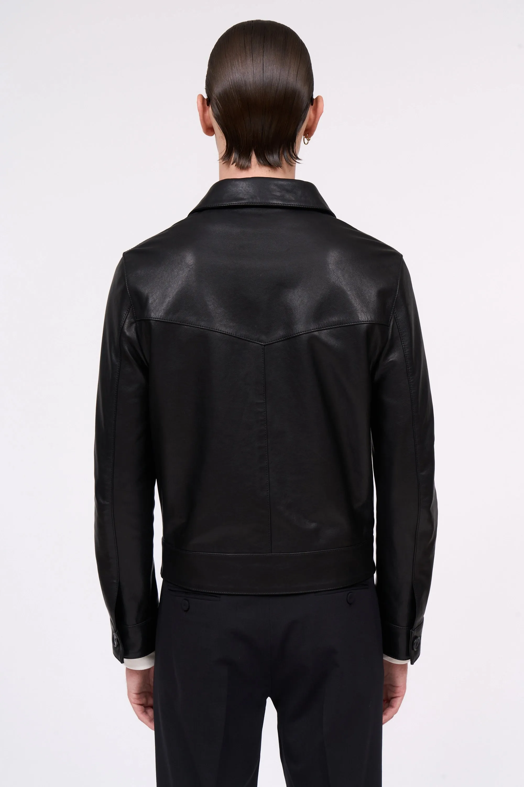 Veste en cuir manches longues sold by Paul & Joe product image thumbnail 4