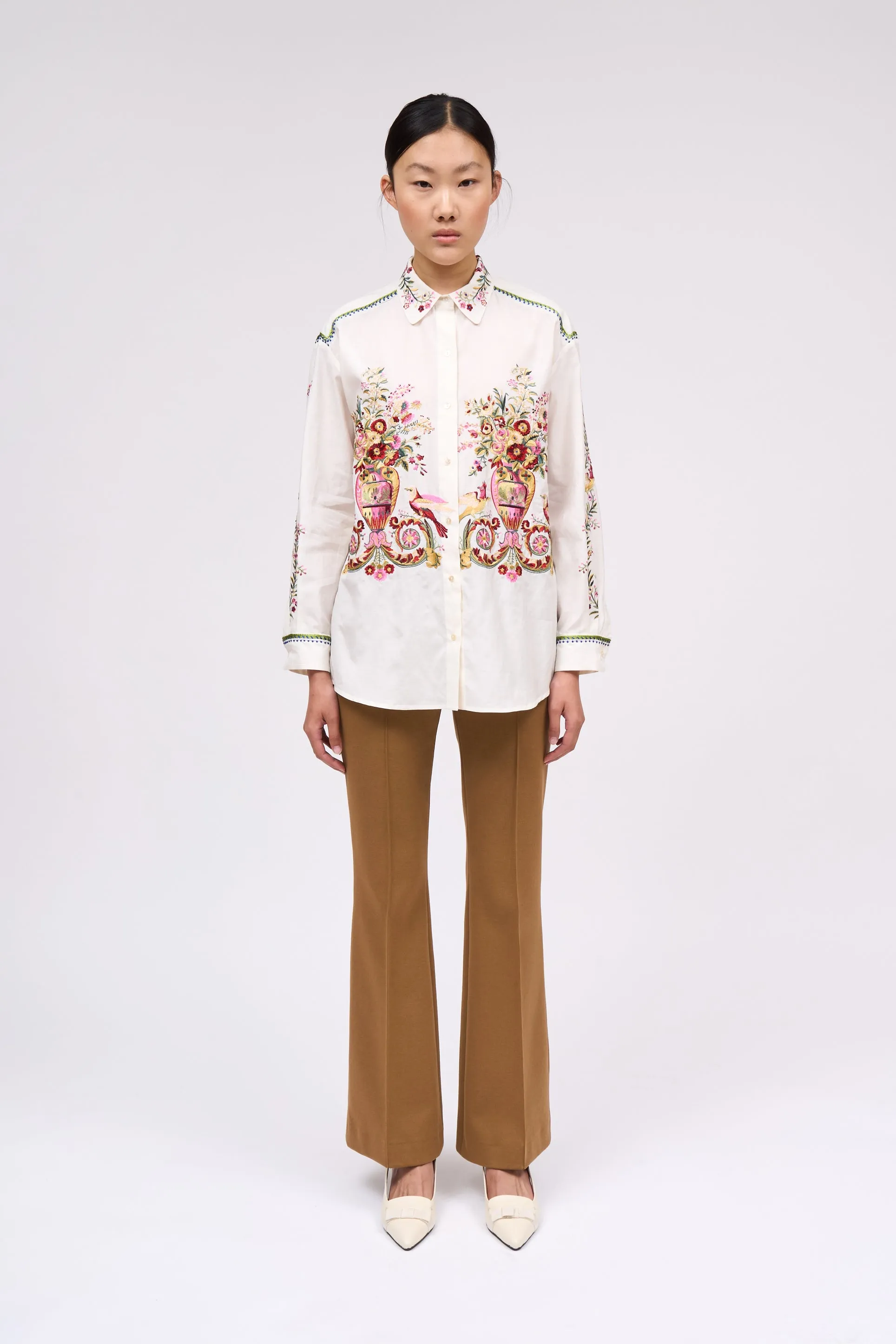 Chemise ample brodée à la main de motifs floraux sold by Paul & Joe product image thumbnail 5