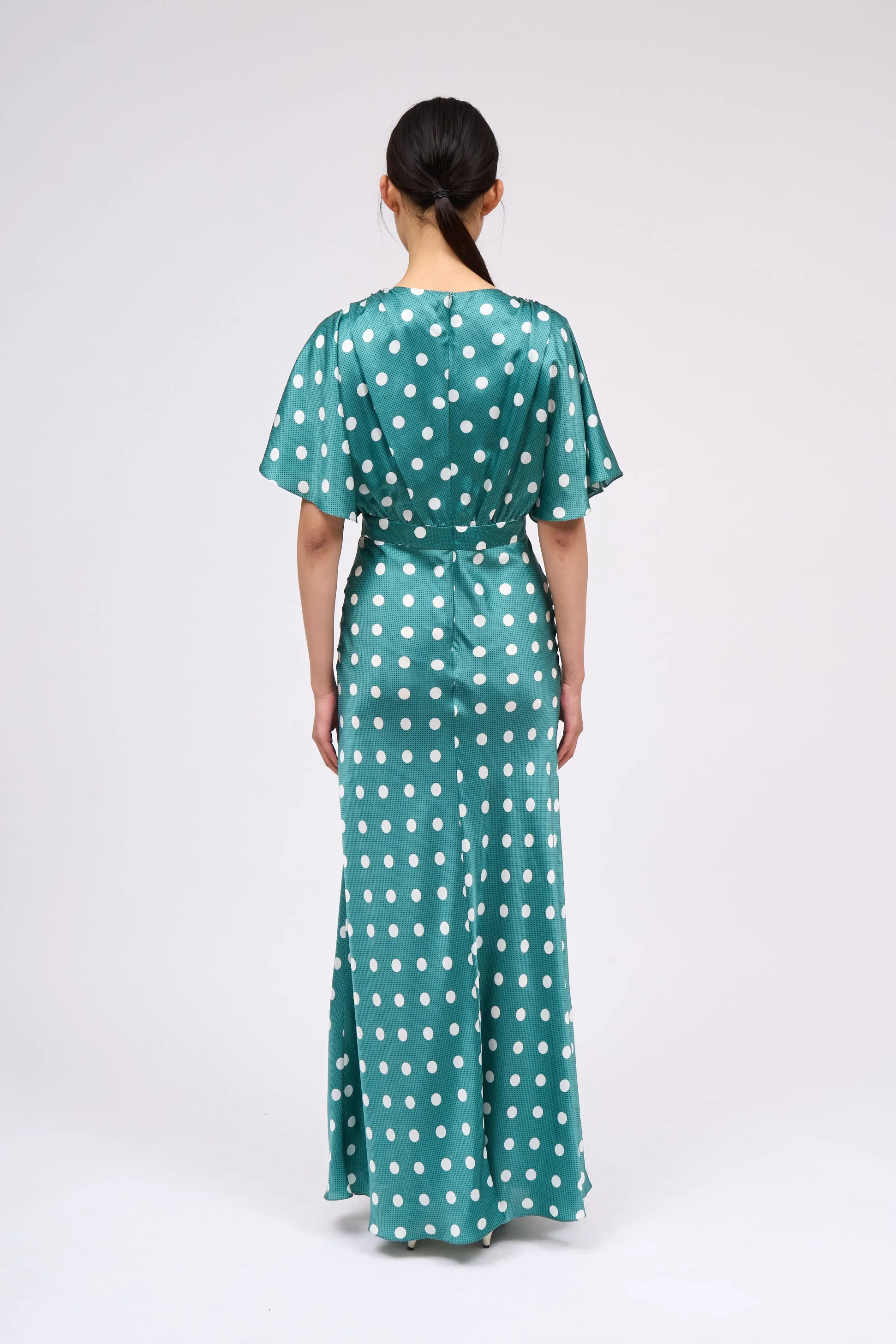 Robe longue en satin de soie imprimé pois sold by Paul & Joe product image thumbnail 3