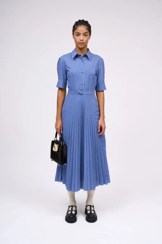 Robe chemisier longueur midi motif vichy sold by Paul & Joe