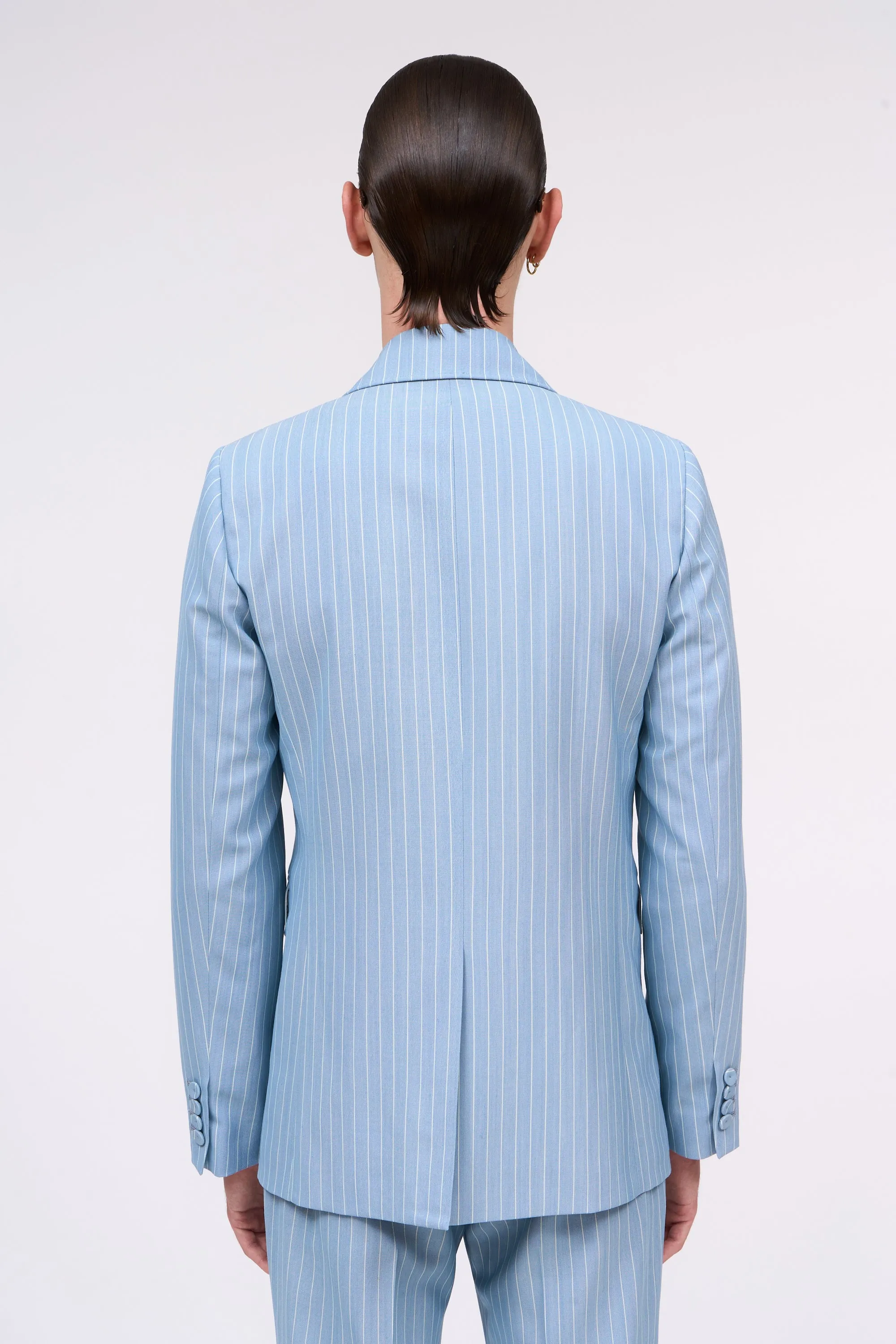 Veste à rayures en laine mélangée à simple croisure sold by Paul & Joe product image thumbnail 4