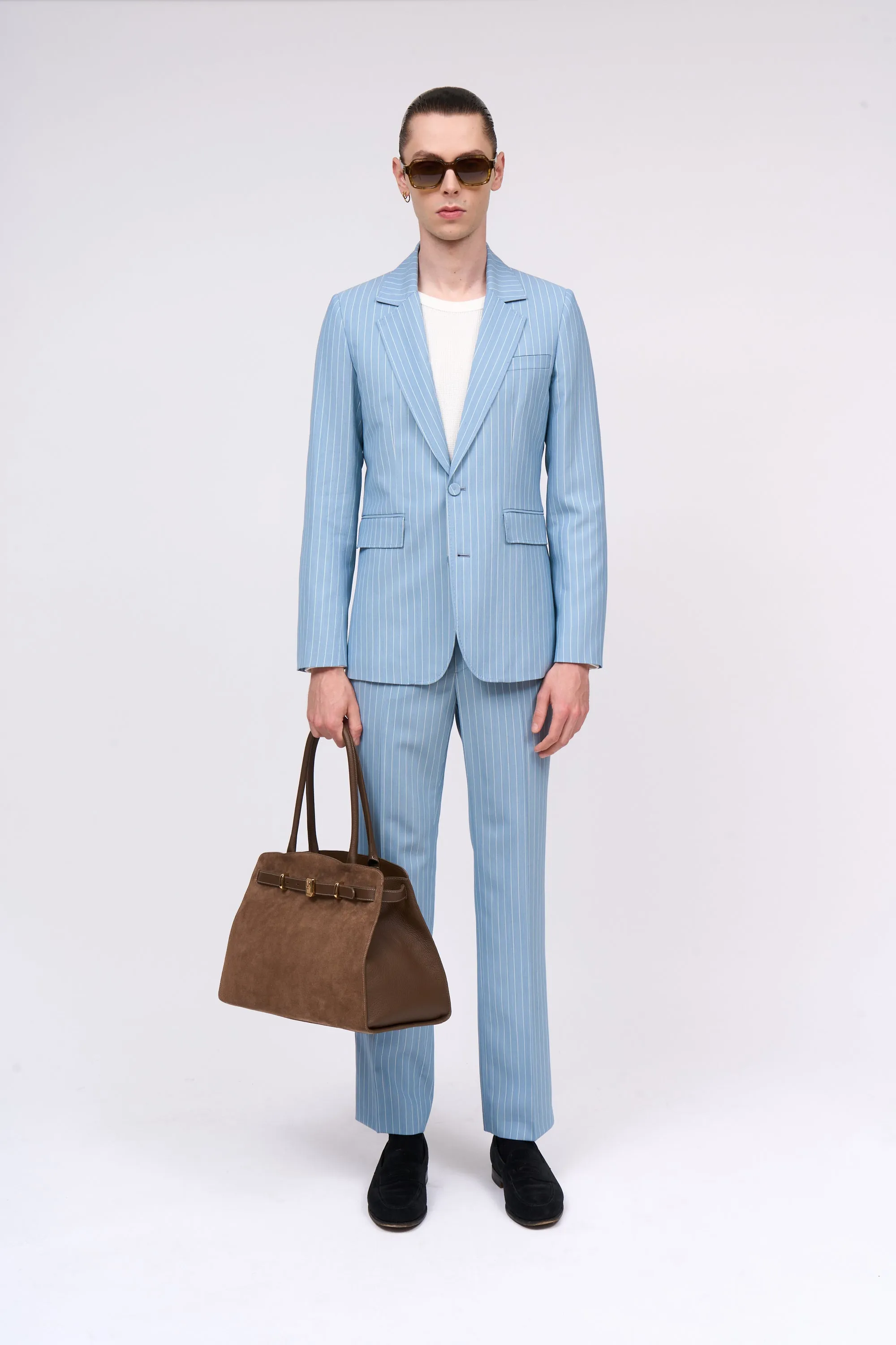 Veste à rayures en laine mélangée à simple croisure sold by Paul & Joe product image thumbnail 3