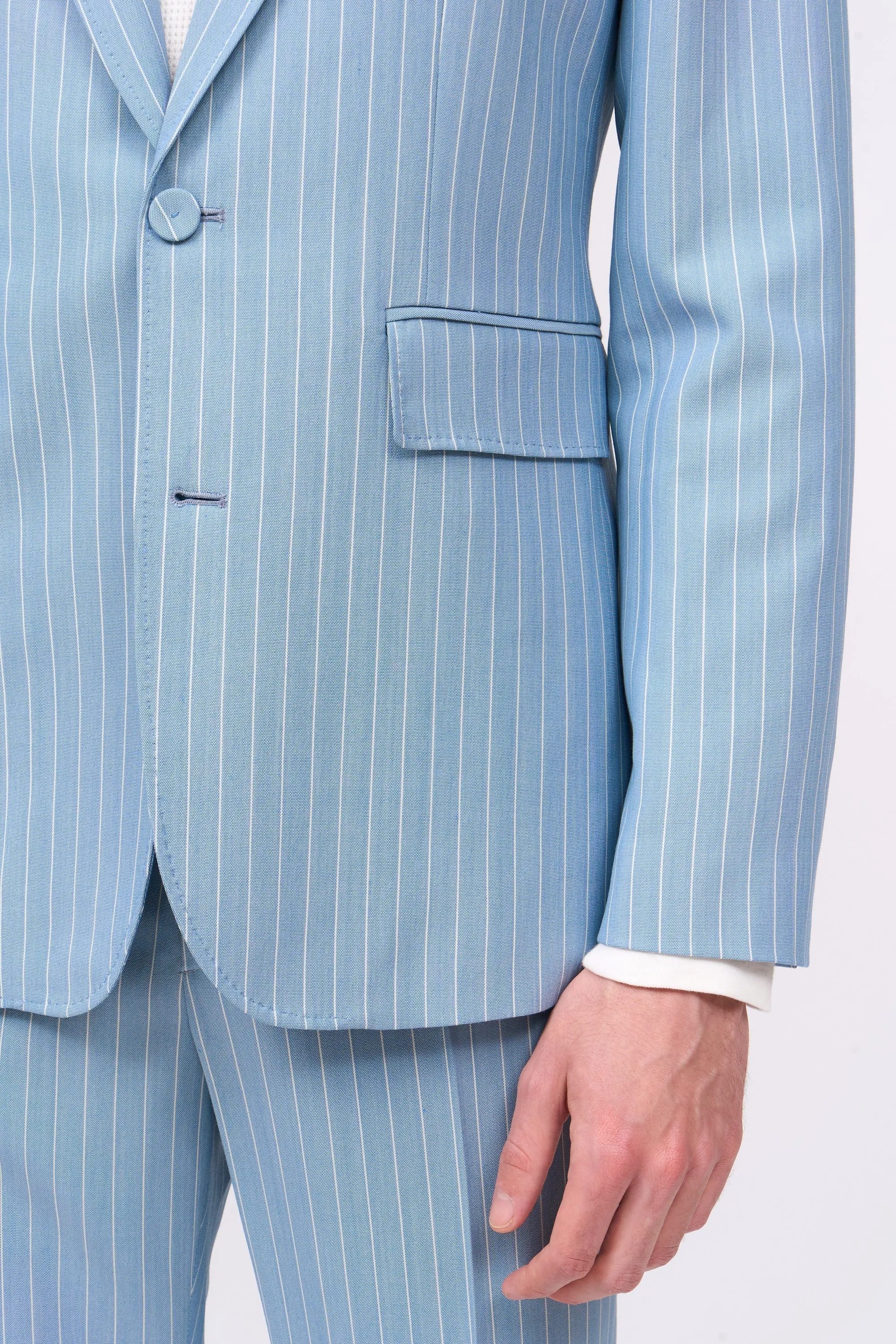 Veste à rayures en laine mélangée à simple croisure sold by Paul & Joe product image thumbnail 2