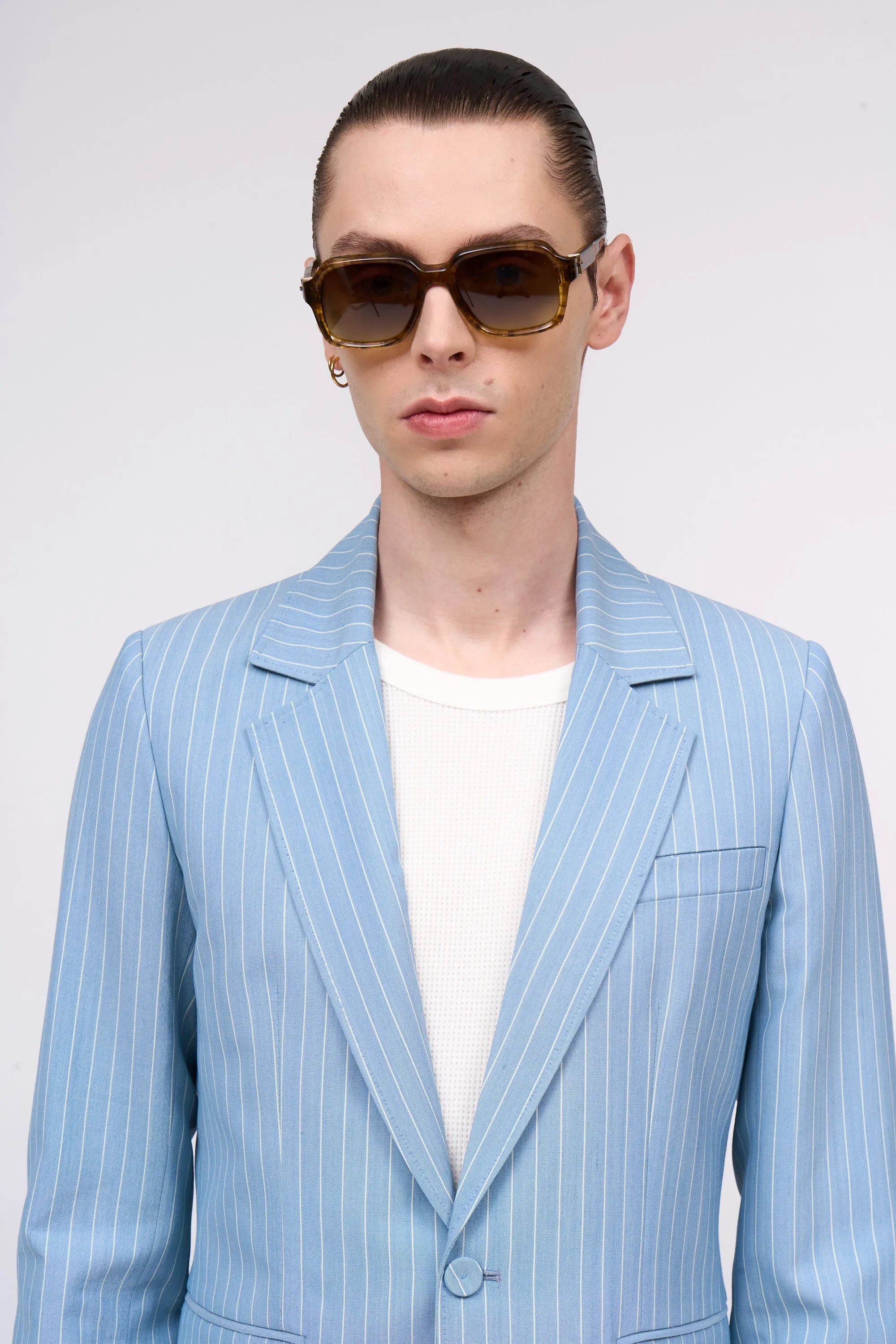 Veste à rayures en laine mélangée à simple croisure sold by Paul & Joe product image thumbnail 5