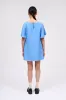 Robe courte forme tee shirt en lin brodé sold by Paul & Joe