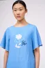 Robe courte forme tee shirt en lin brodé sold by Paul & Joe