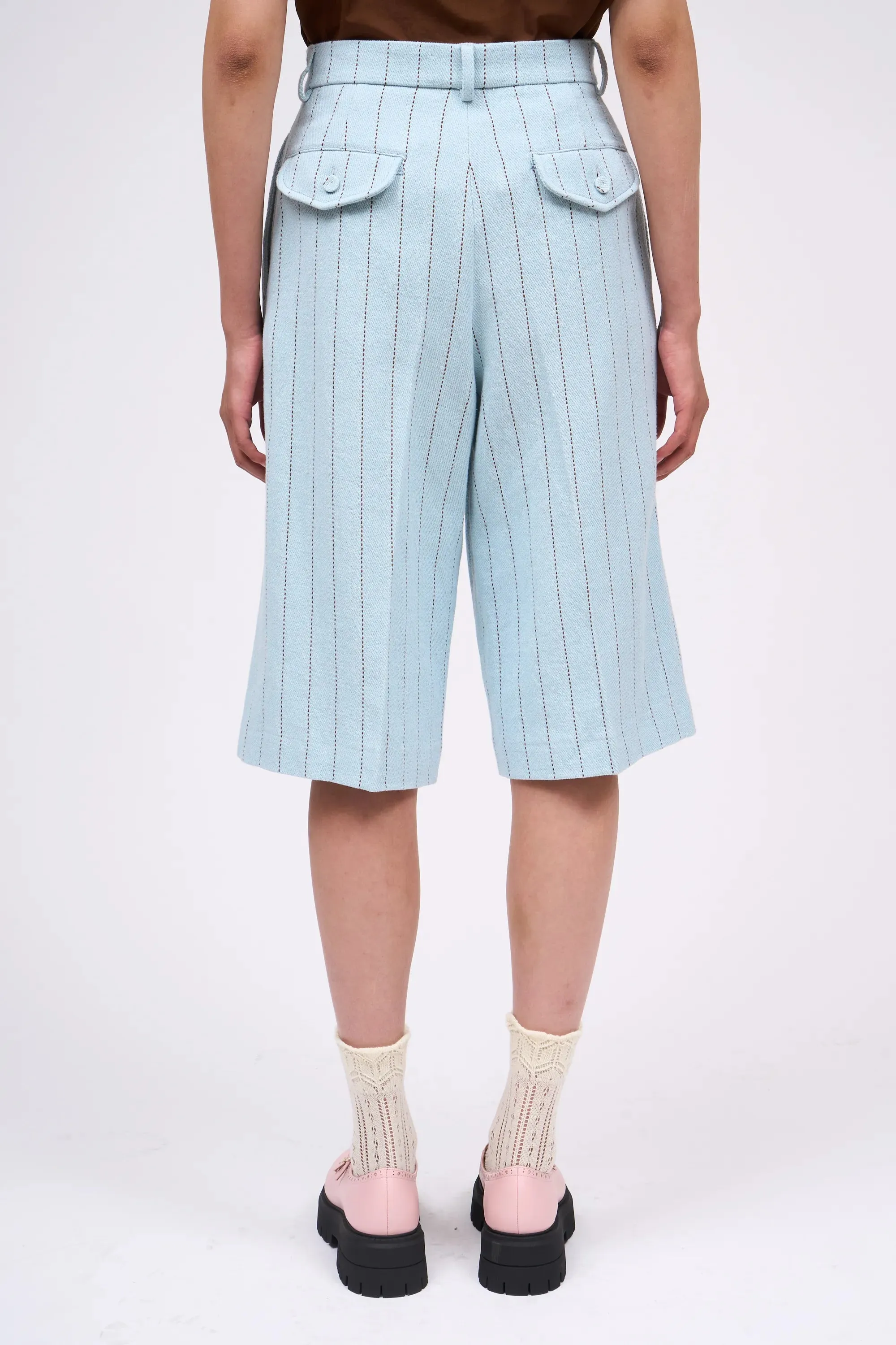 Bermuda en drill de coton et lin rayé sold by Paul & Joe product image thumbnail 5